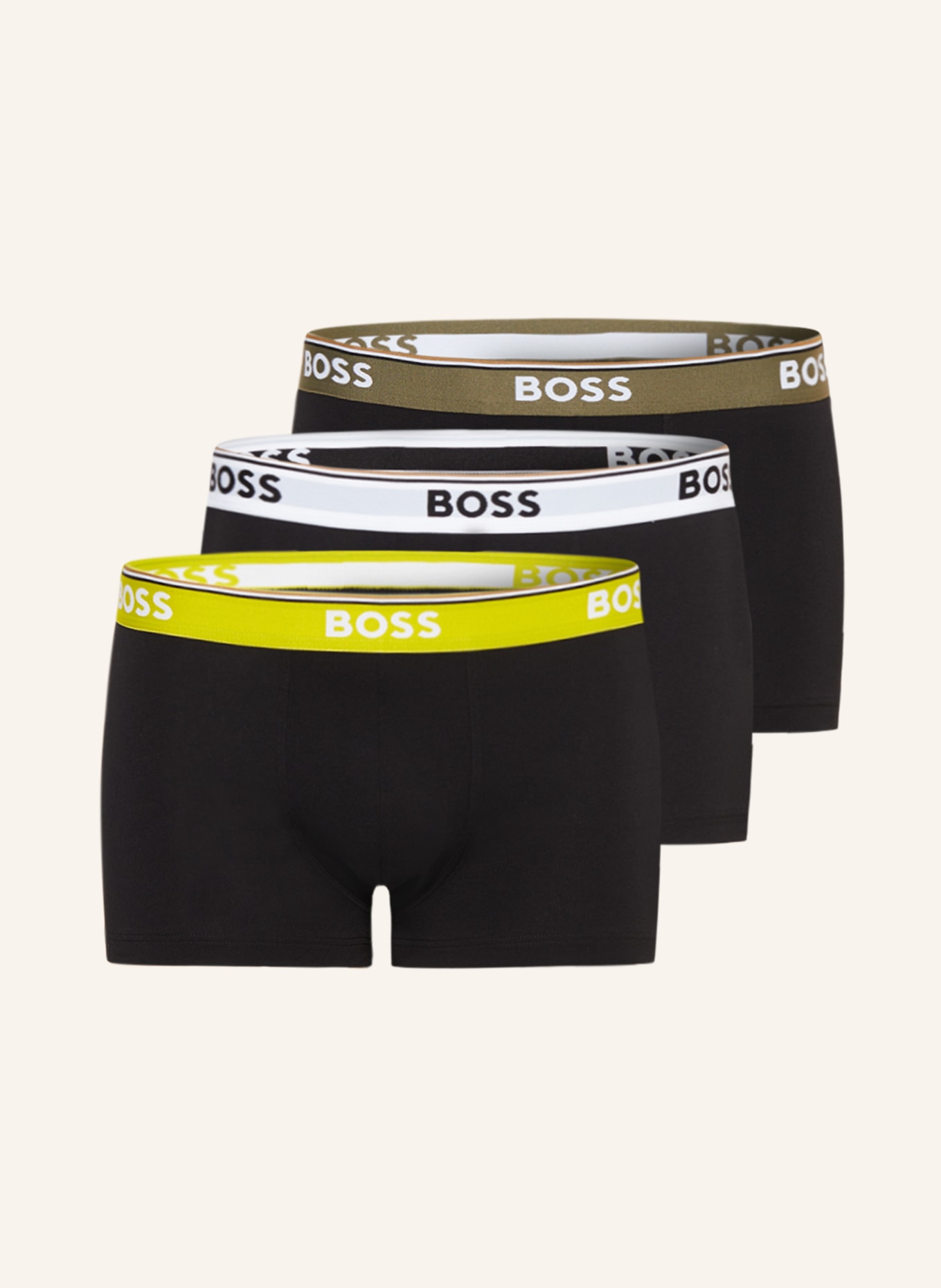 BOSS 3-pack boxer shorts POWER, Color: BLACK (Image 1)