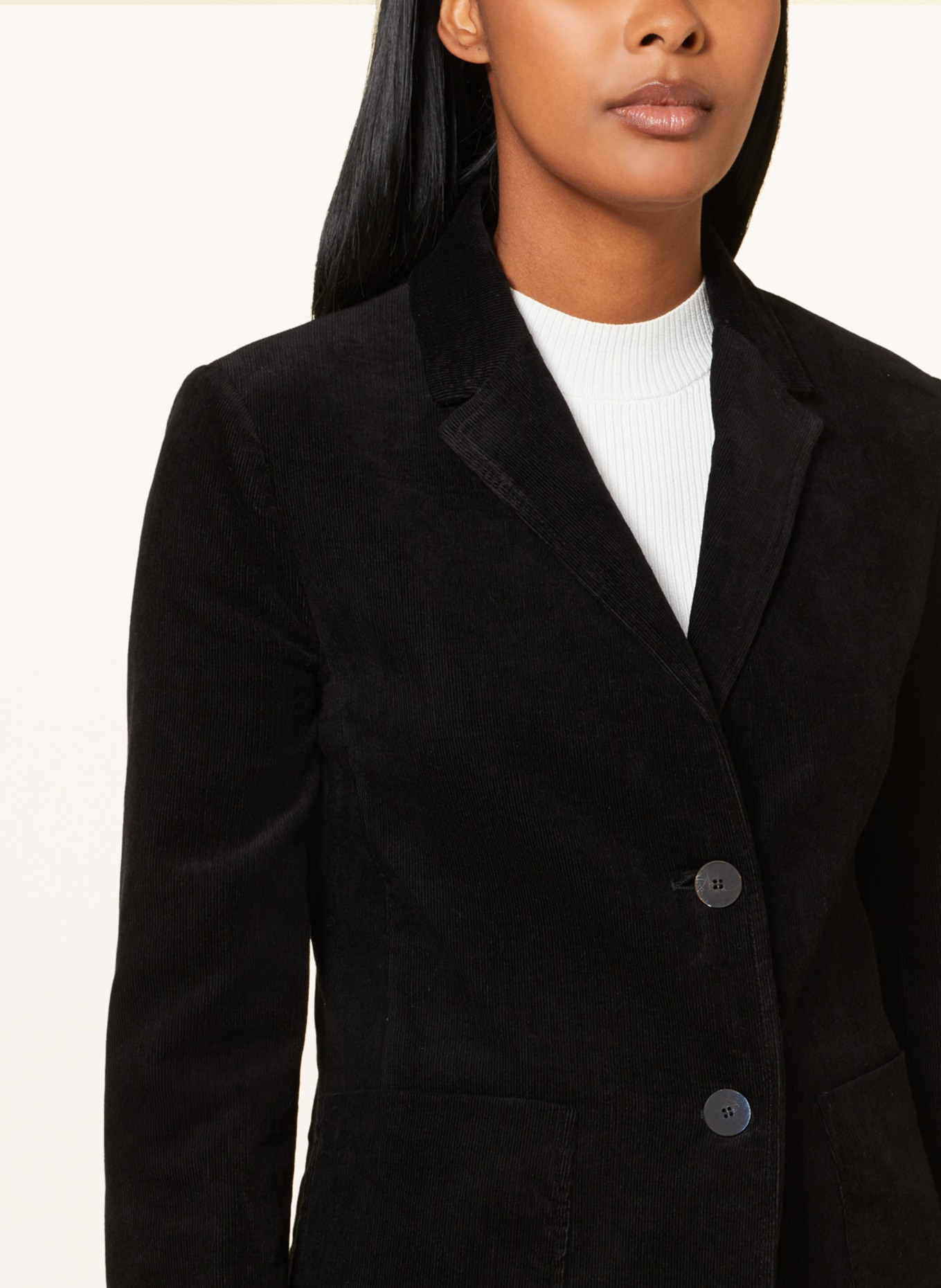 Black corduroy blazer womens discount