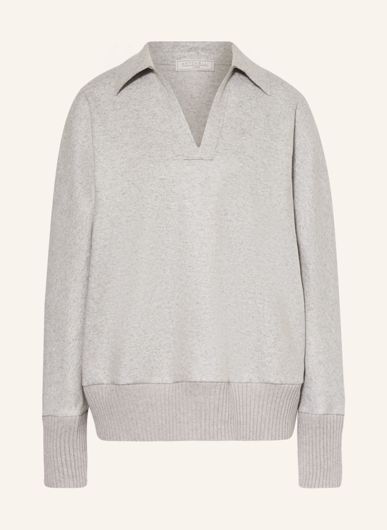 ANTONELLI firenze Sweater CARL, Color: LIGHT GRAY (Image 1)