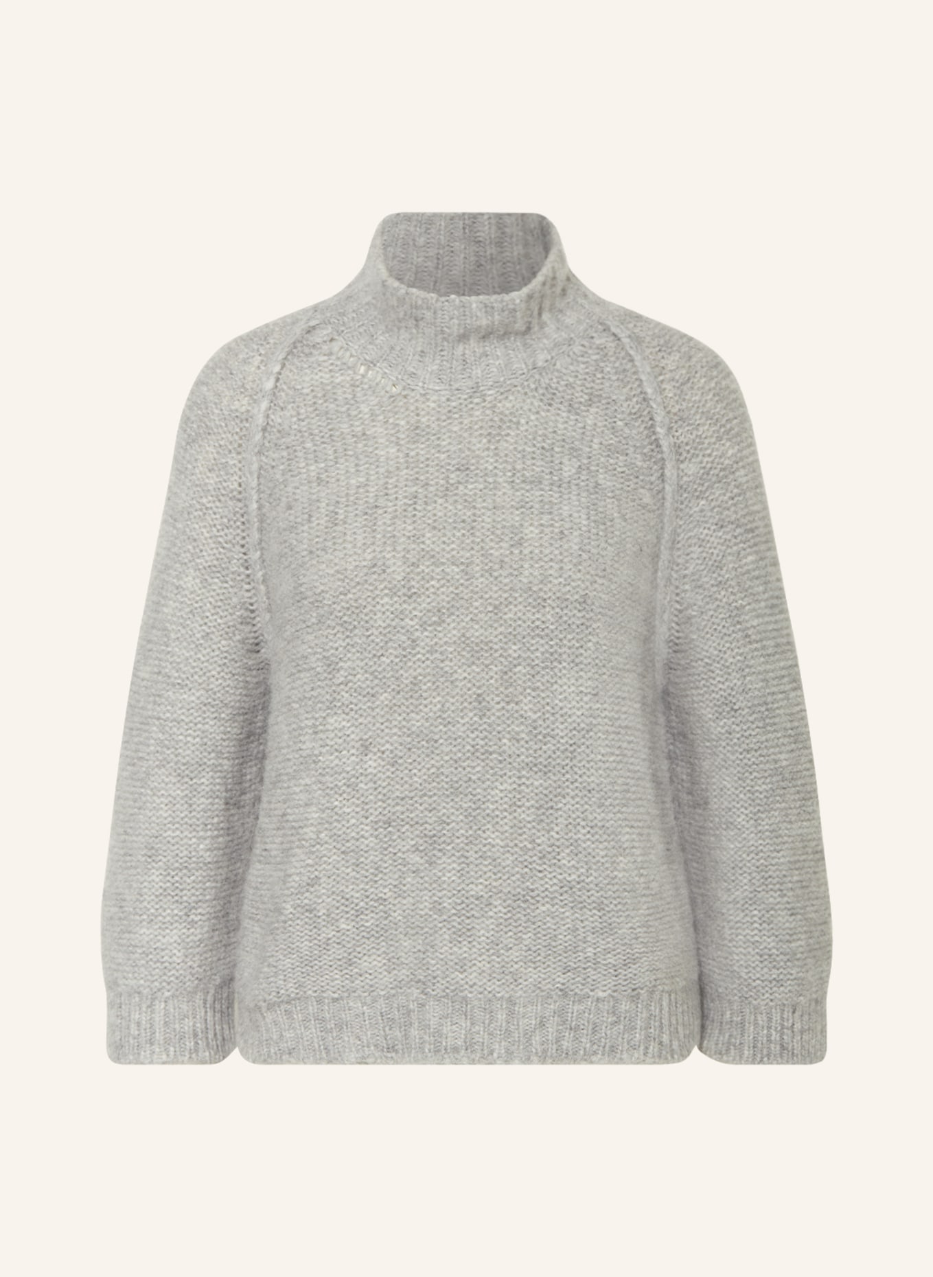 ANTONELLI firenze Alpaca sweater COURMAYEUR, Color: LIGHT GRAY (Image 1)