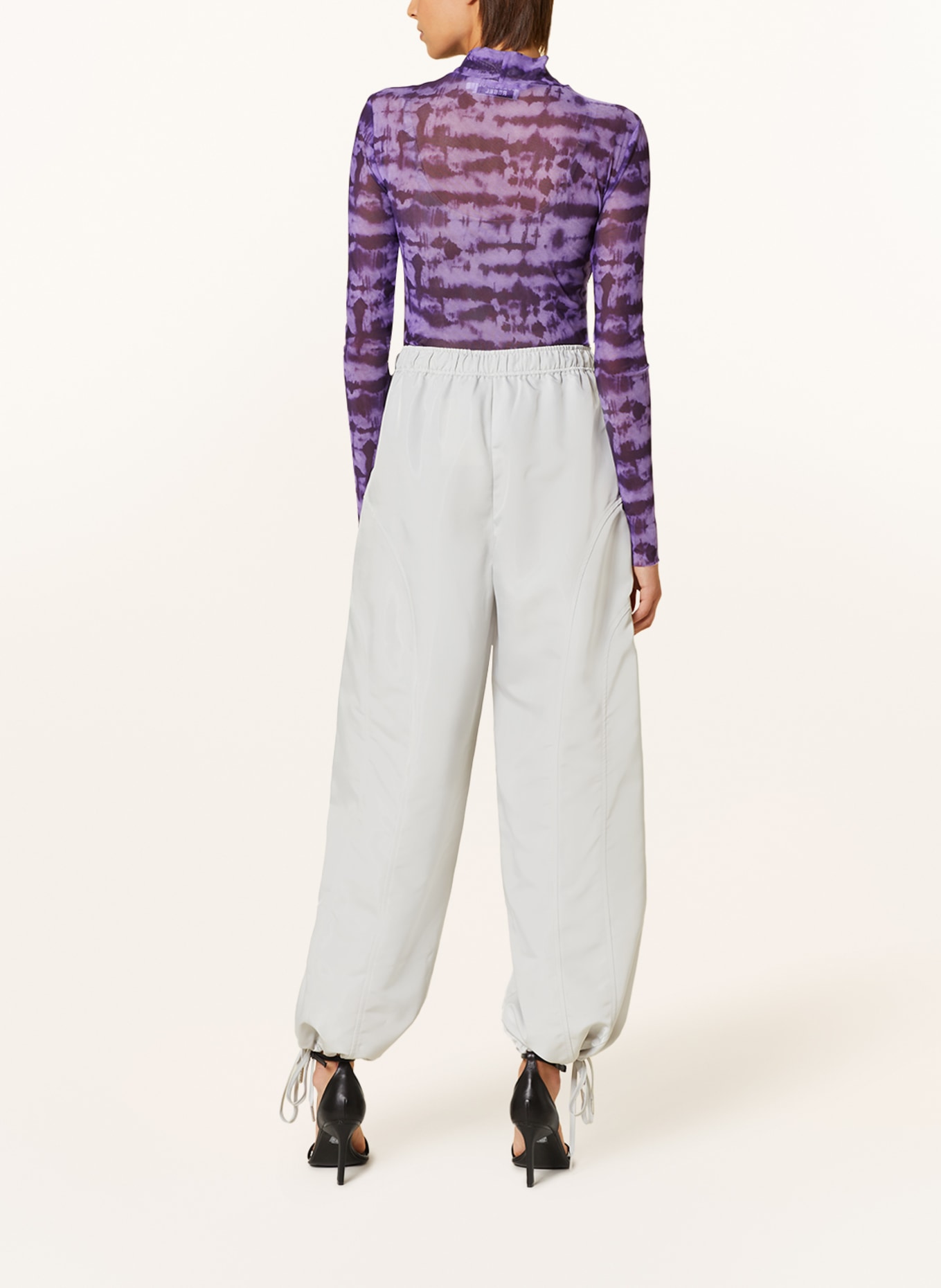 COLOURFUL REBEL Long sleeve shirt NEYO made of mesh, Color: LIGHT PURPLE/ DARK PURPLE (Image 3)