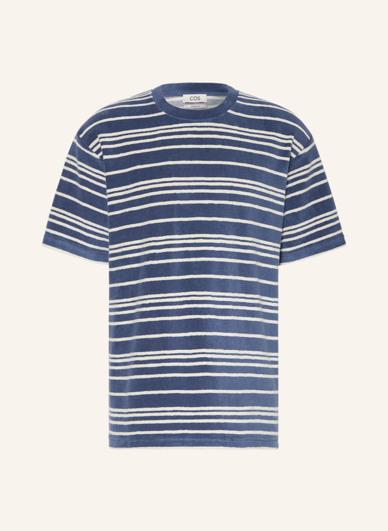 COS Froté tričko, Barva: TMAVĚ MODRÁ/ REŽNÁ (Obrázek 1)