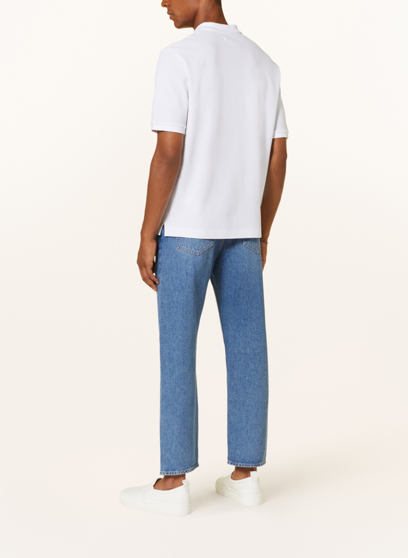 COS Piqué-Poloshirt Regular Fit, Farbe: WEISS (Bild 3)
