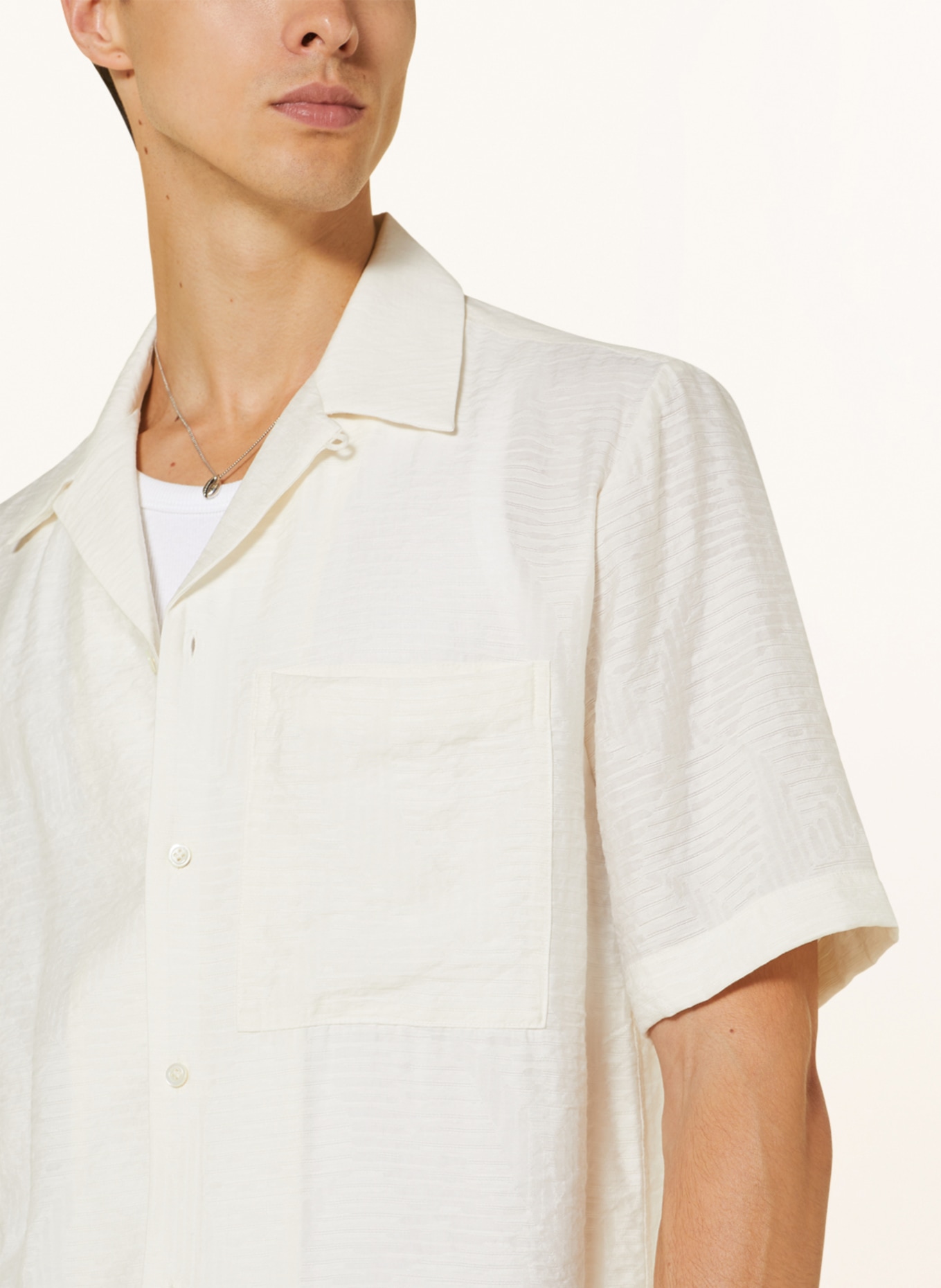 COS Resort shirt relaxed fit, Color: ECRU (Image 4)