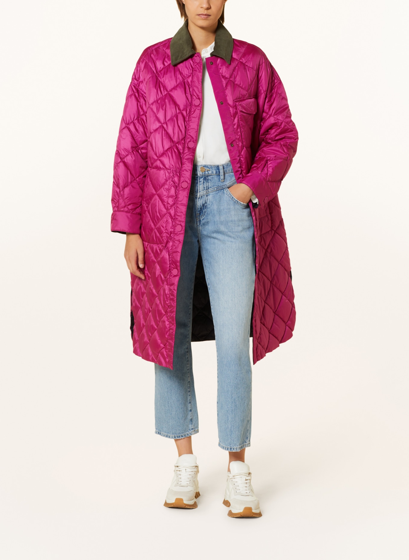 MAX & Co. Quilted coat LUSITANO reversible, Color: FUCHSIA (Image 3)