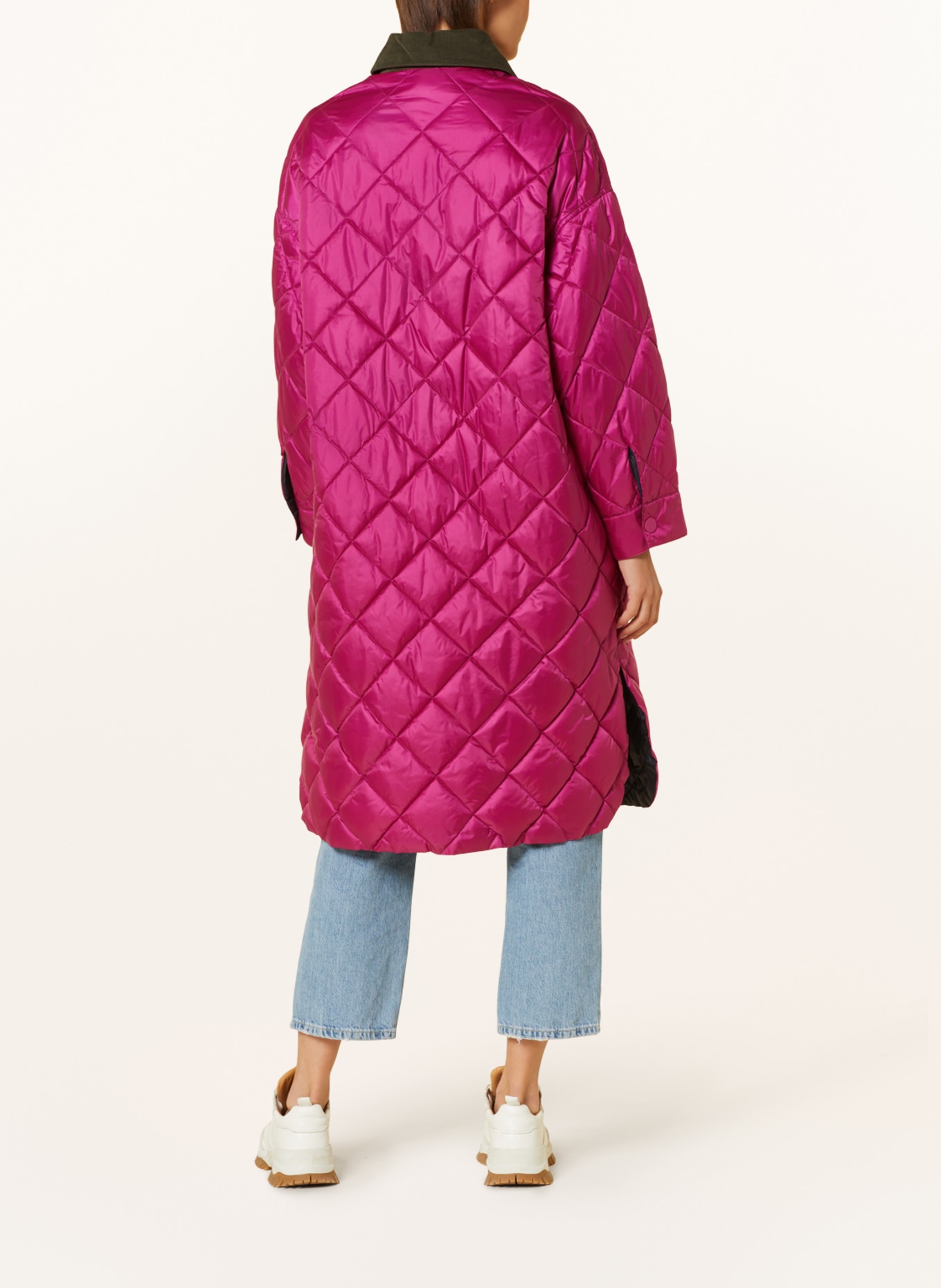 MAX & Co. Płaszcz pikowany LUSITANO model dwustronny, Kolor: FUKSJA (Obrazek 4)