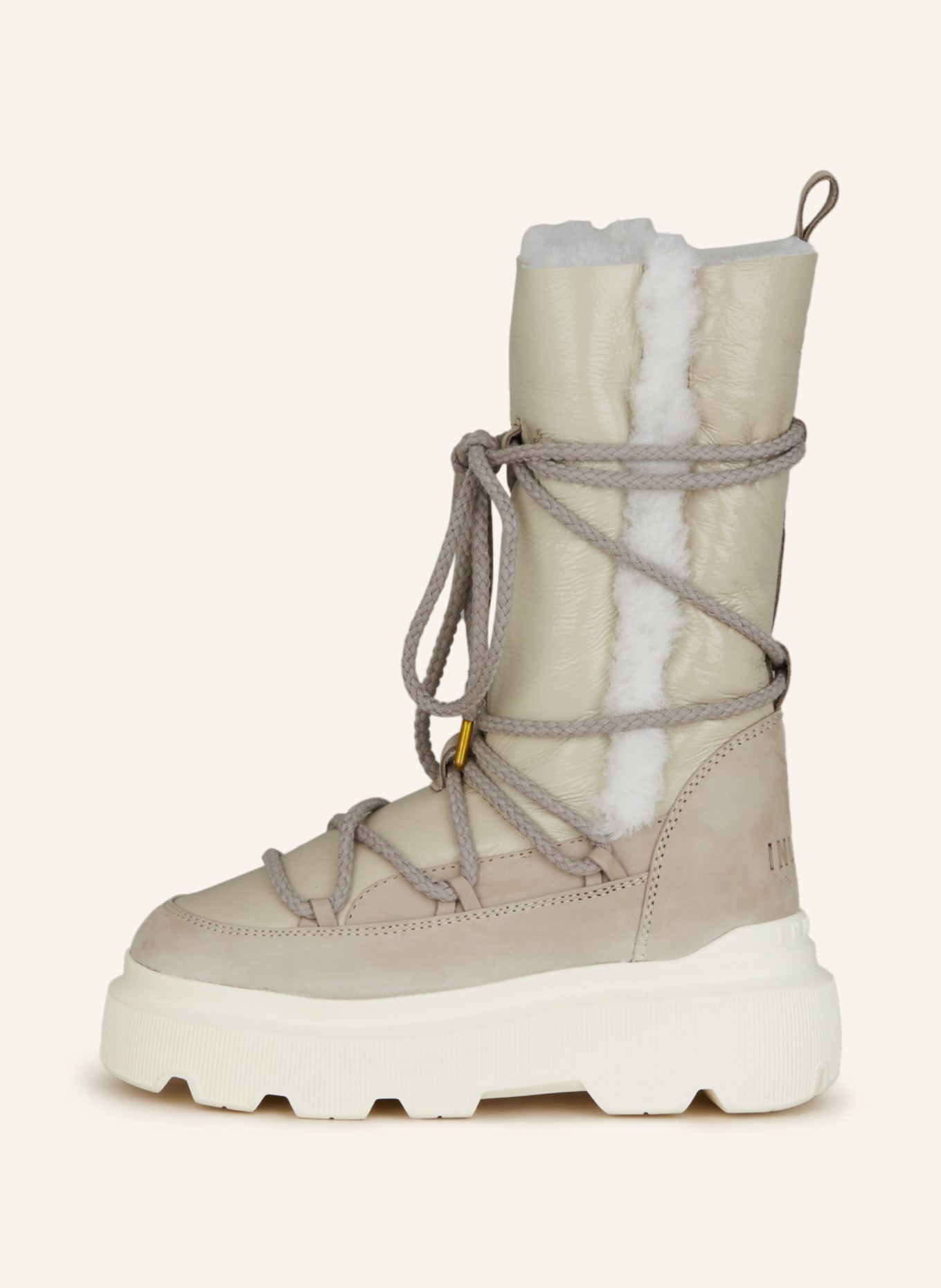 INUIKII Platform boots, Color: BEIGE (Image 4)