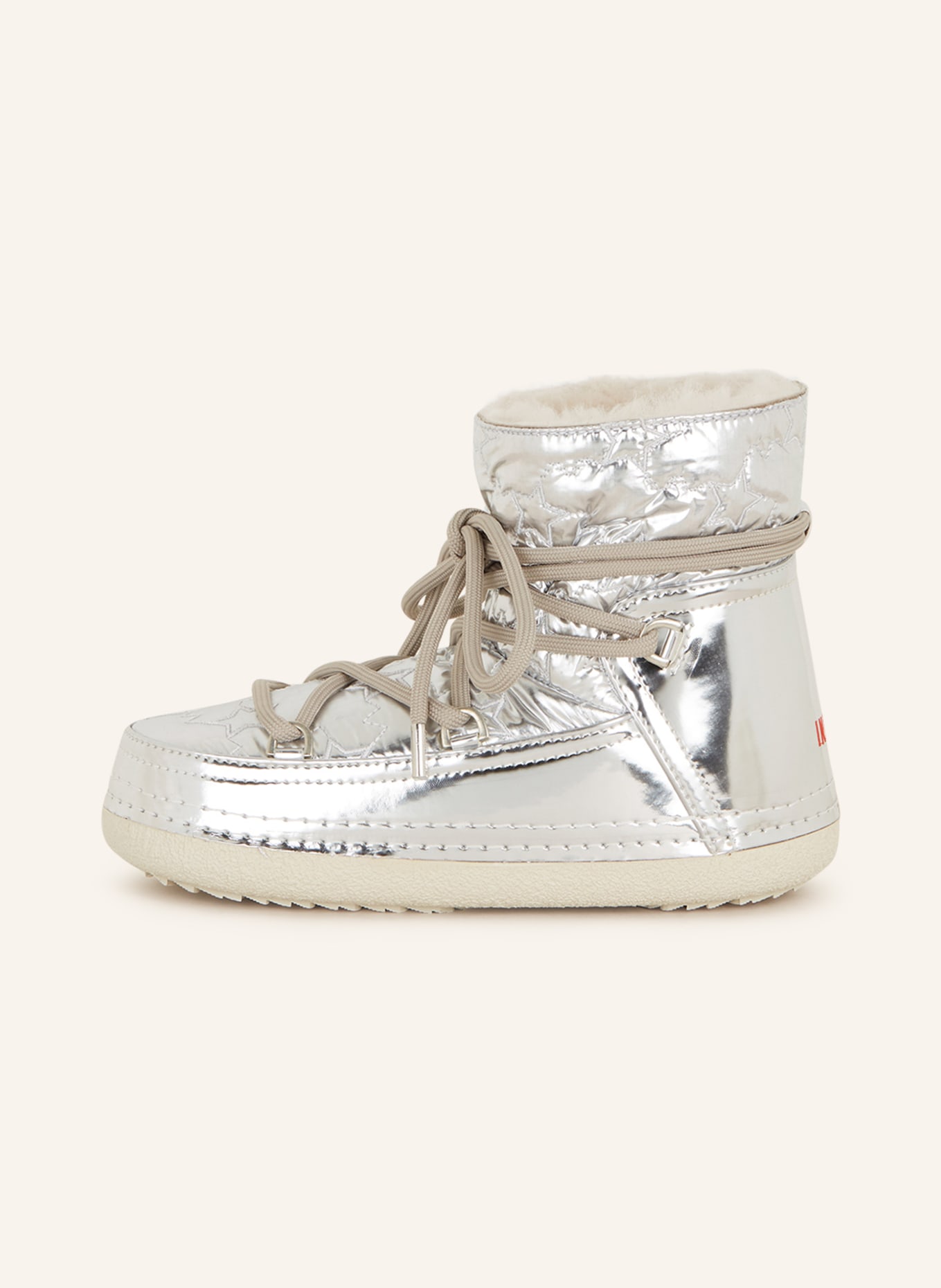 INUIKII Boots BOMBER STAR, Color: SILVER (Image 4)