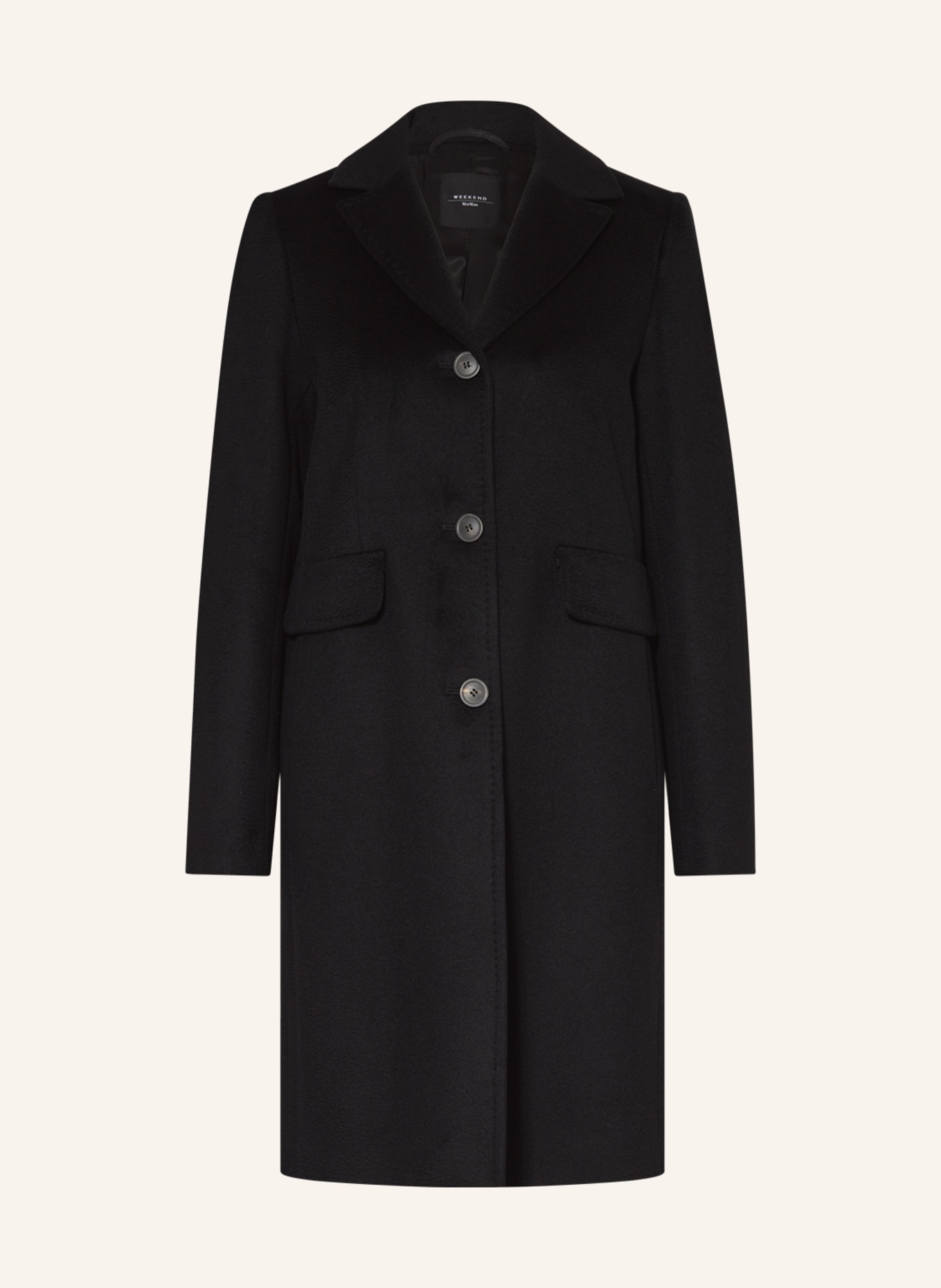 WEEKEND MaxMara Wool coat TEVERE, Color: BLACK (Image 1)