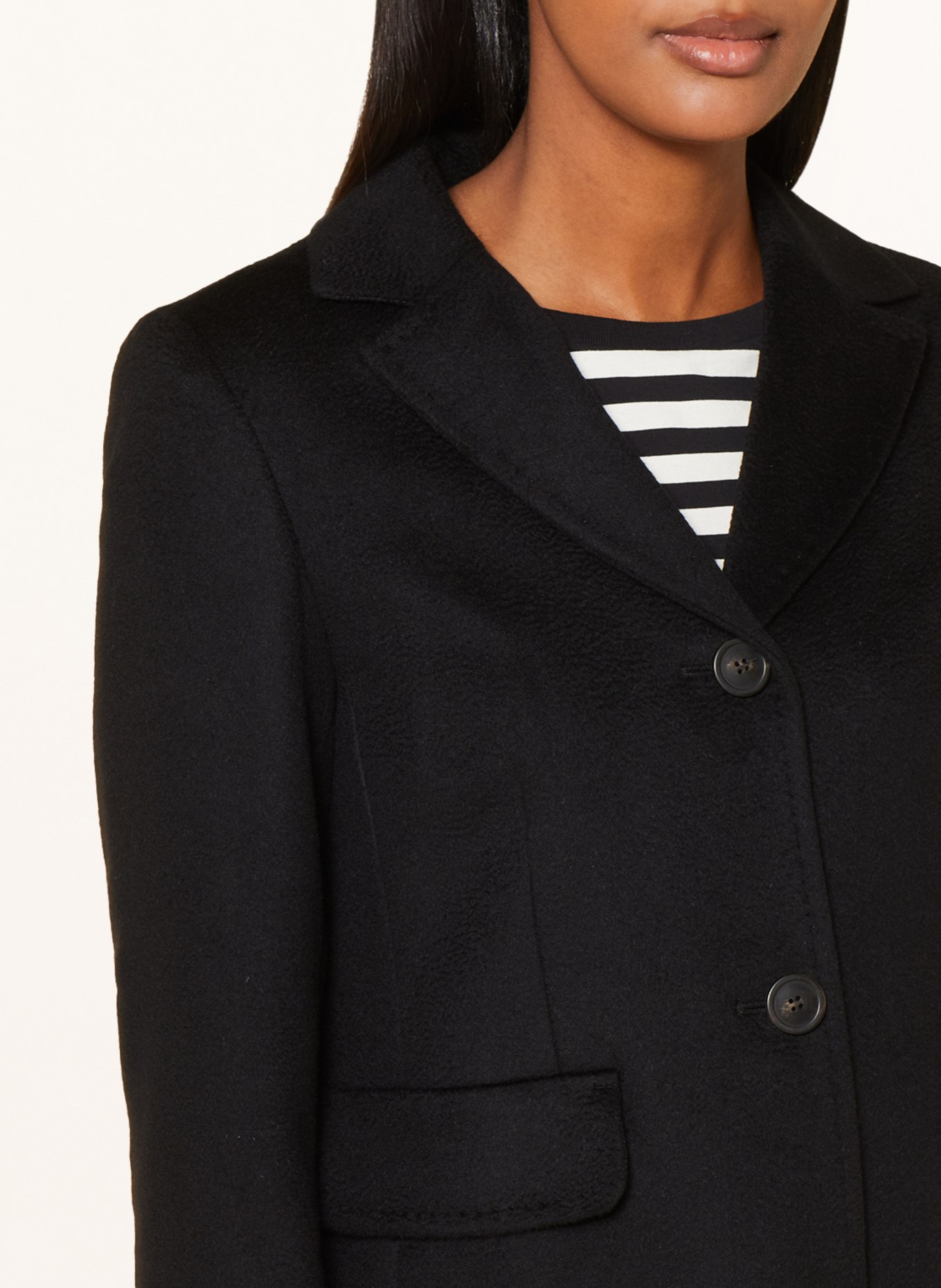 WEEKEND MaxMara Wool coat TEVERE, Color: BLACK (Image 4)