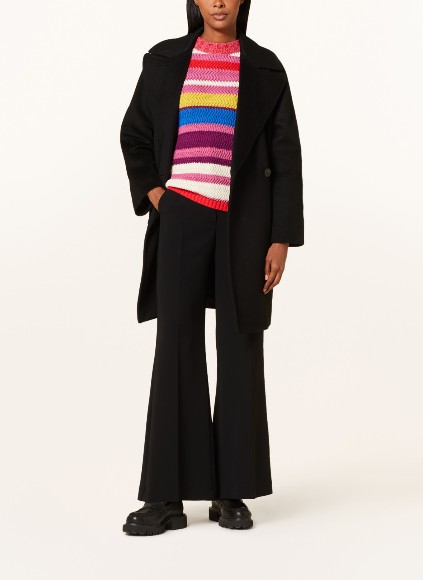 WEEKEND MaxMara Wool coat NOVELLA, Color: BLACK (Image 2)