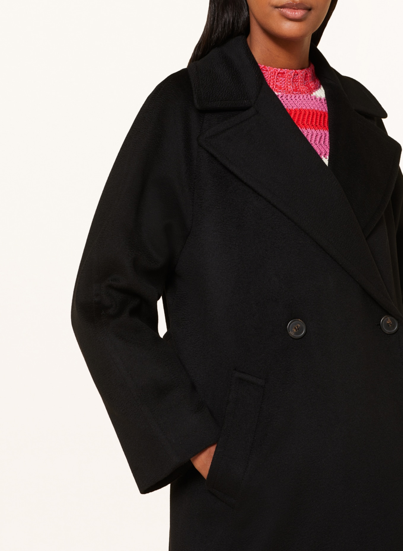 WEEKEND MaxMara Wool coat NOVELLA, Color: BLACK (Image 4)