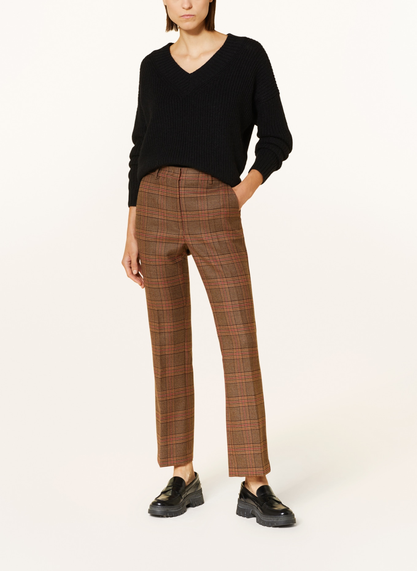 WEEKEND MaxMara Trousers REVERE, Color: BROWN/ DARK RED/ CAMEL (Image 2)