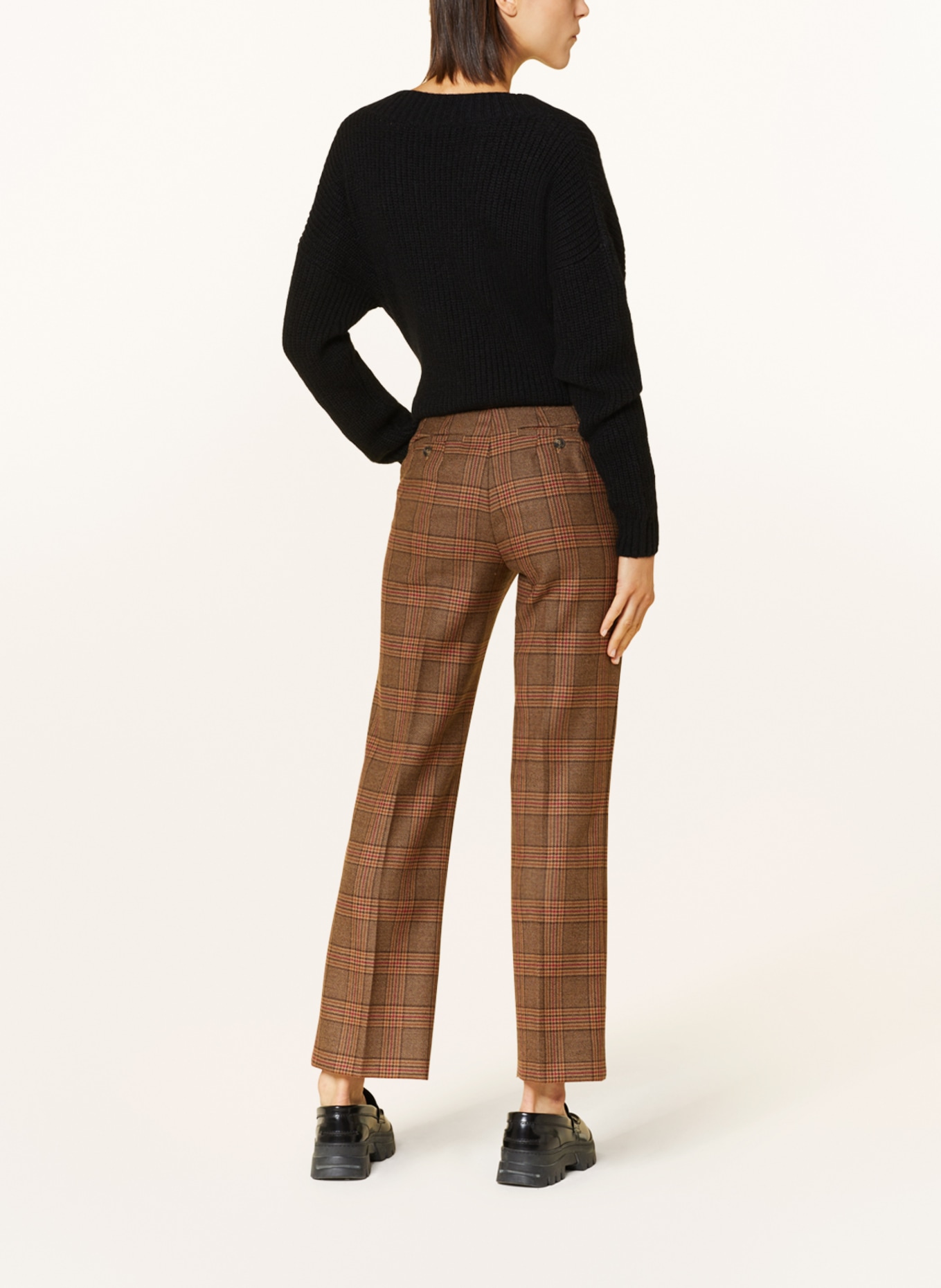 WEEKEND MaxMara Trousers REVERE, Color: BROWN/ DARK RED/ CAMEL (Image 3)