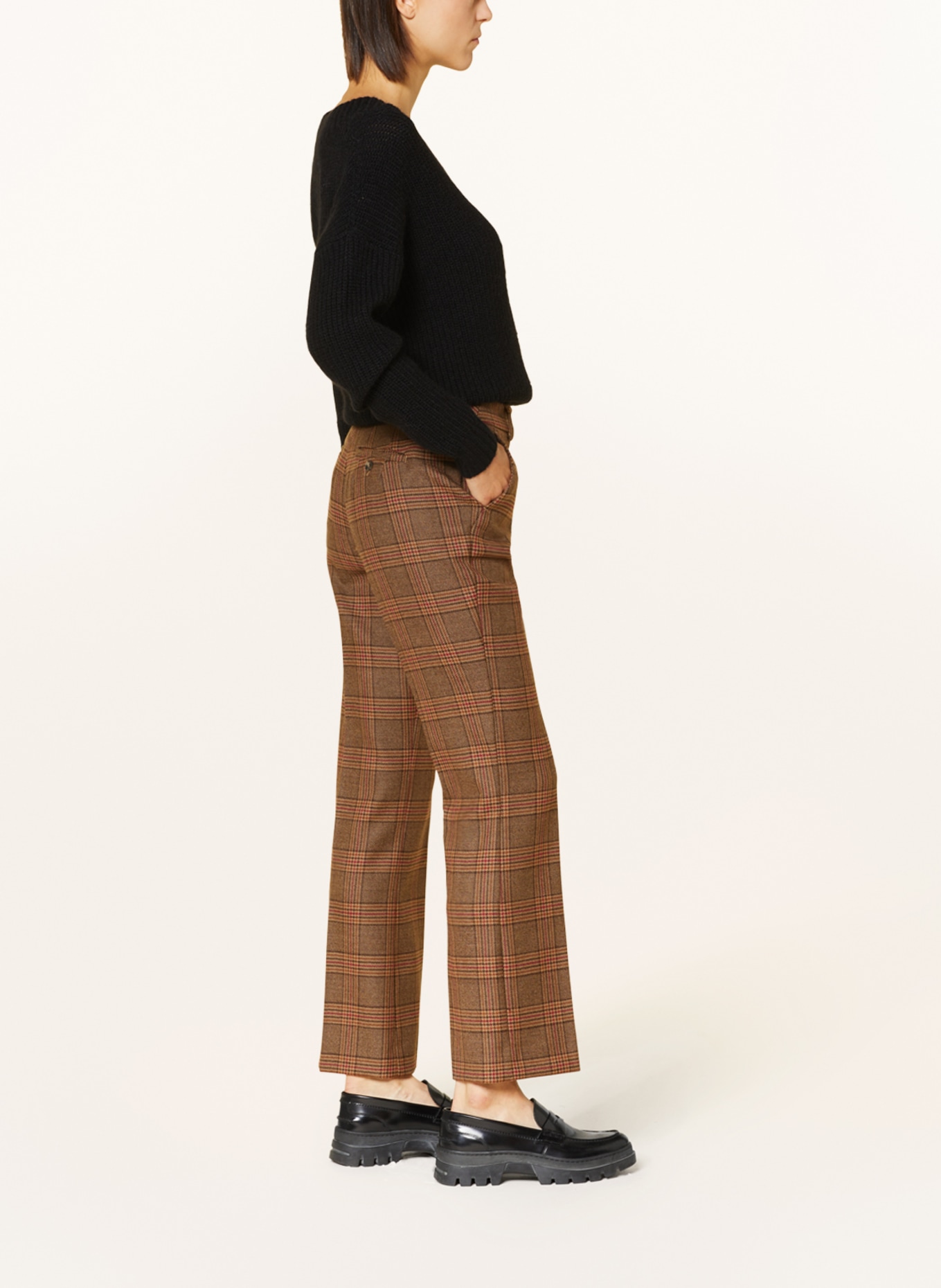 WEEKEND MaxMara Trousers REVERE, Color: BROWN/ DARK RED/ CAMEL (Image 4)