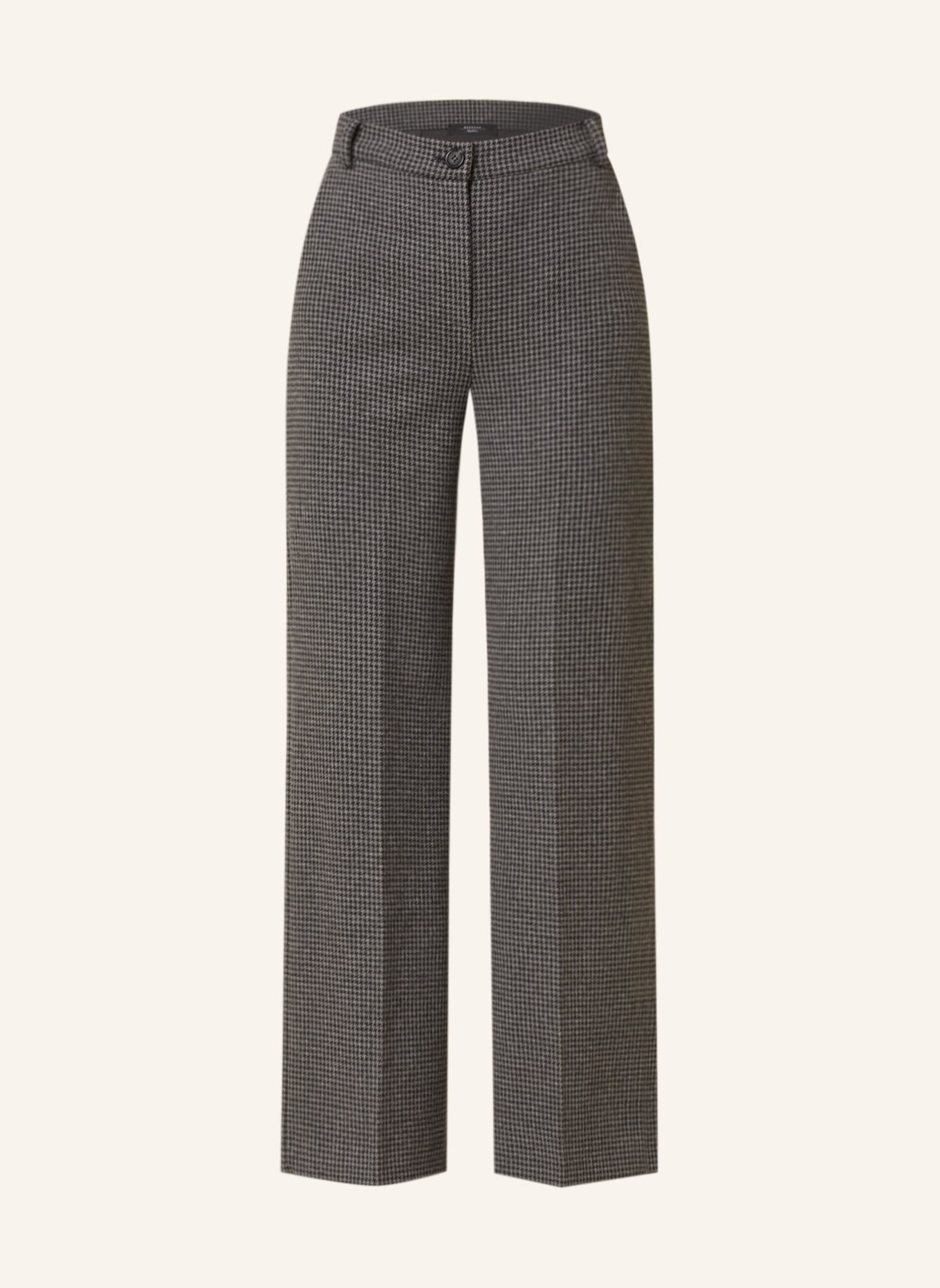 WEEKEND MaxMara Wide leg trousers QUIZ in jersey, Color: DARK GRAY/ GRAY (Image 1)