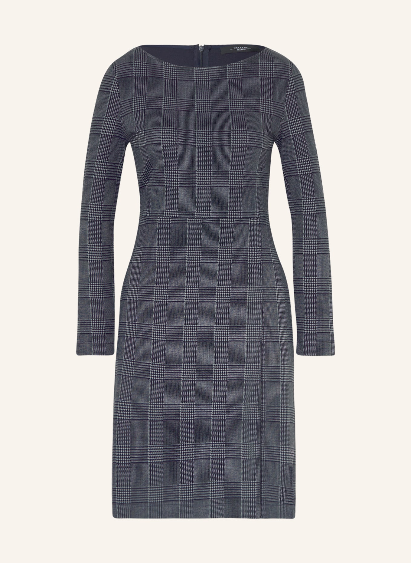 WEEKEND MaxMara Pouzdrové šaty JUMCOS z žerzejového materiálu, Barva: TMAVĚ MODRÁ (Obrázek 1)