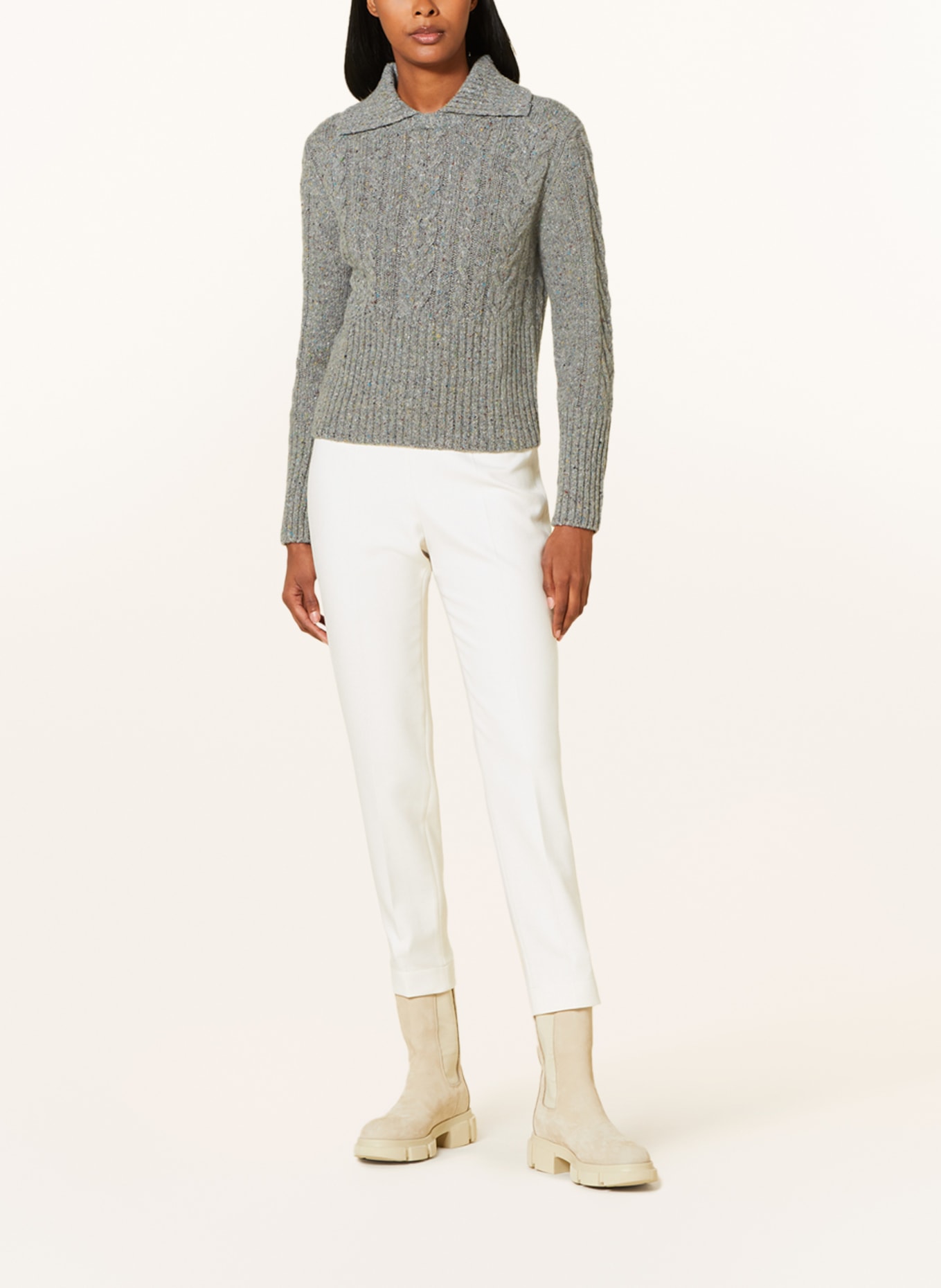 WEEKEND MaxMara Sweater SAVIO, Color: GRAY (Image 2)