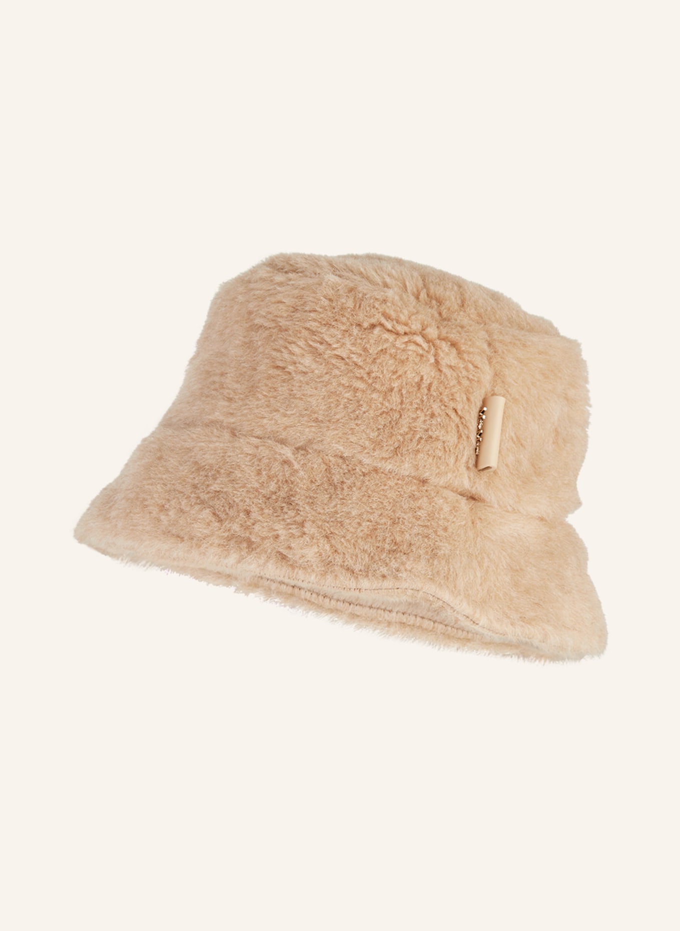 Max Mara Bucket hat FIGURA1 with alpaca, Color: CAMEL (Image 1)