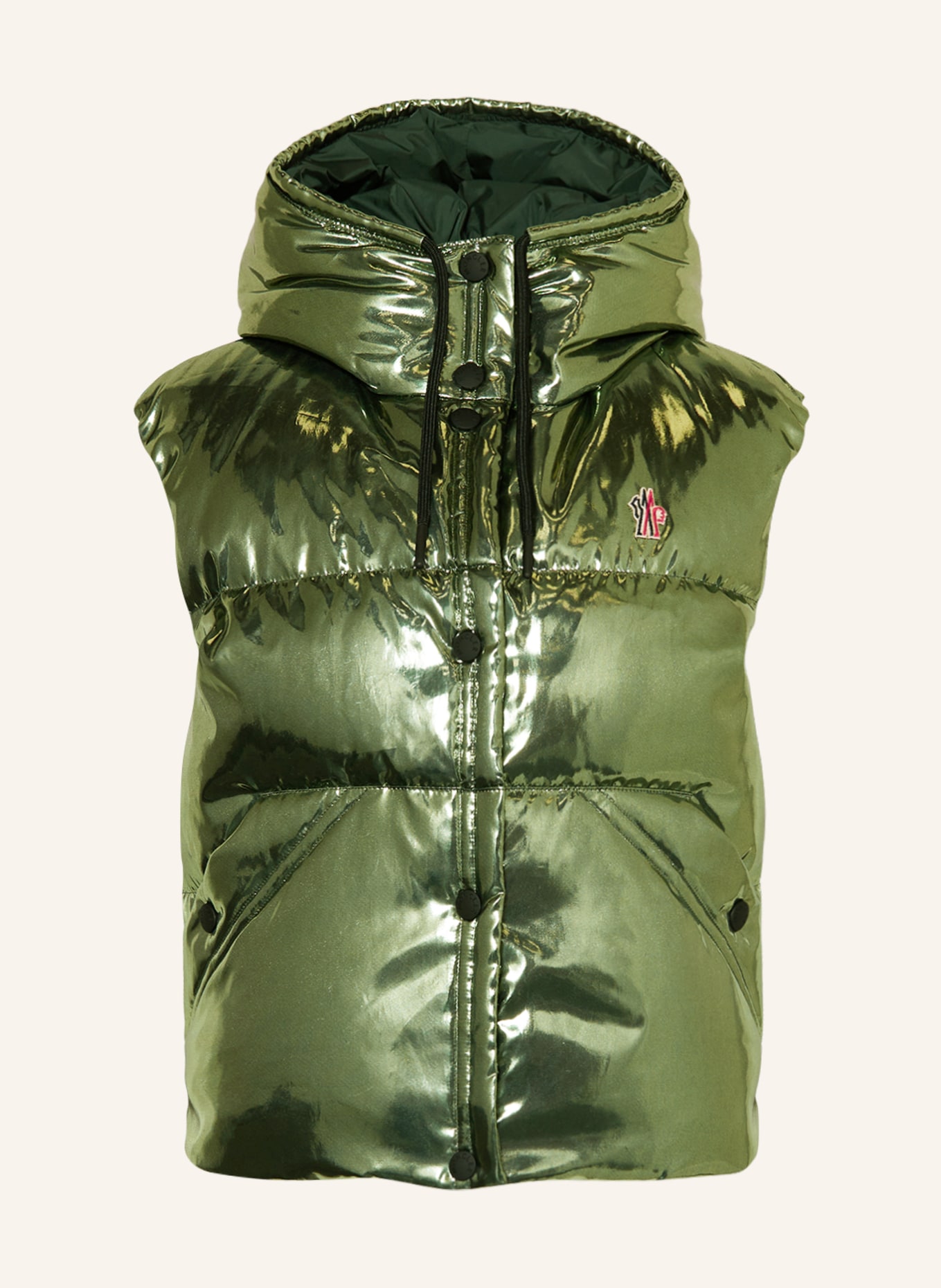 MONCLER GRENOBLE Down vest RAMEES, Color: LIGHT GREEN (Image 1)