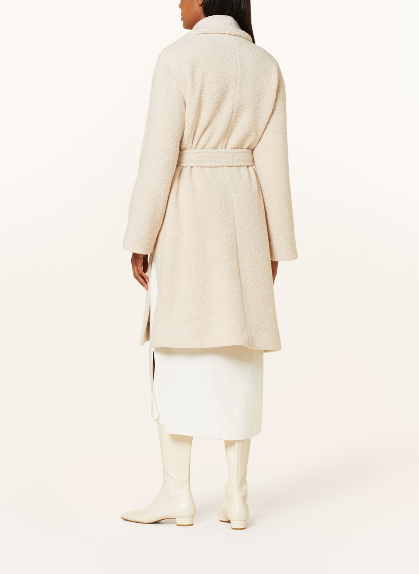 MaxMara LEISURE Płaszcz z pluszowego materiału BRAVA, Kolor: KREMOWY (Obrazek 3)