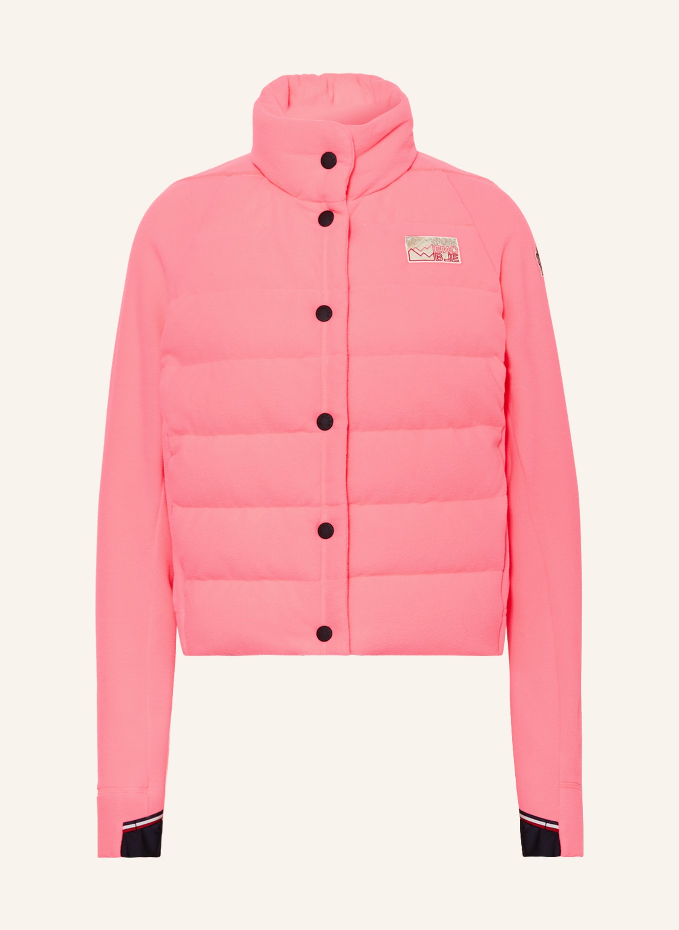 MONCLER GRENOBLE Down jacket in mixed materials, Color: NEON PINK (Image 1)