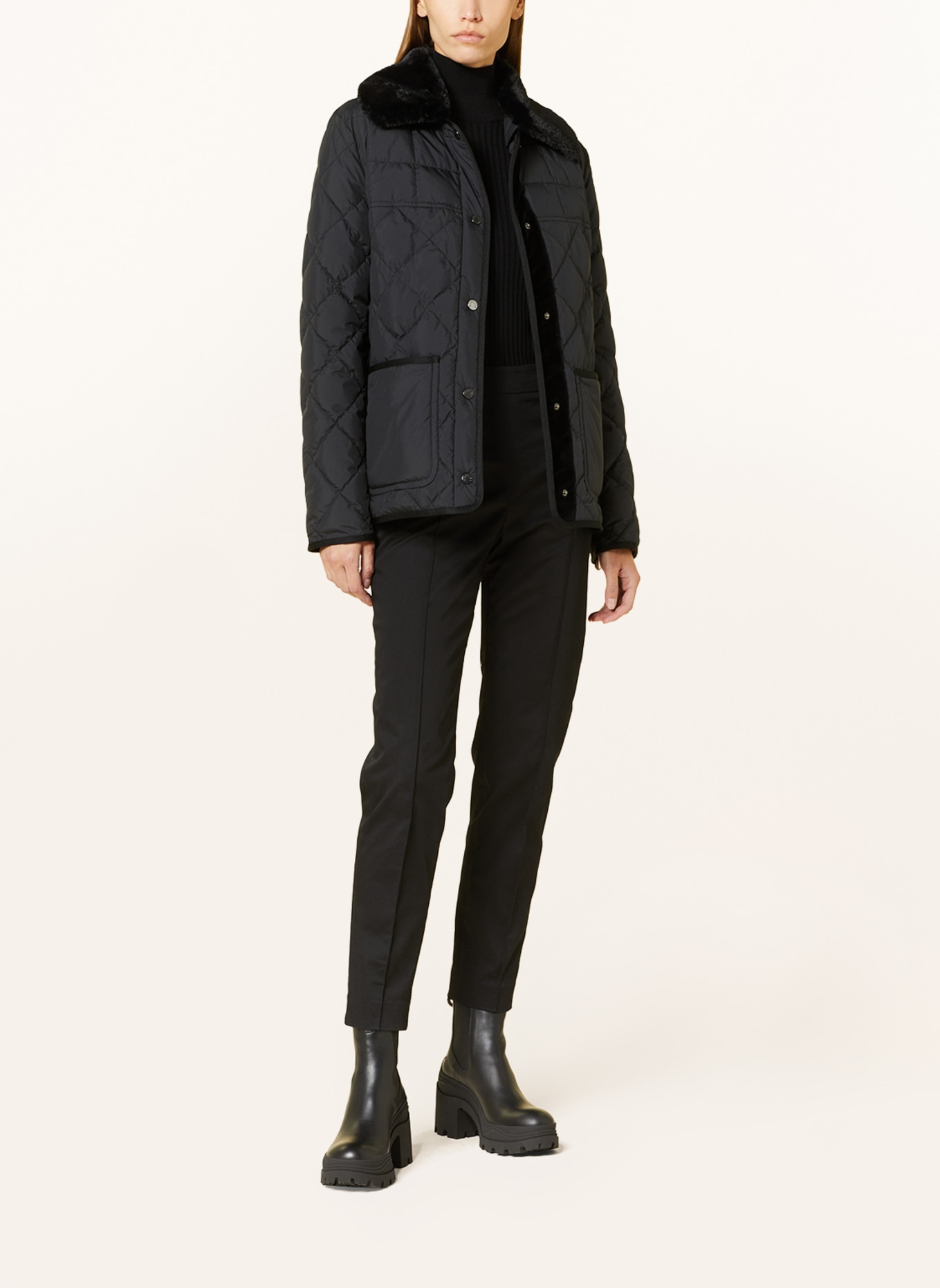 MONCLER Down jacket CYGNE, Color: BLACK (Image 2)