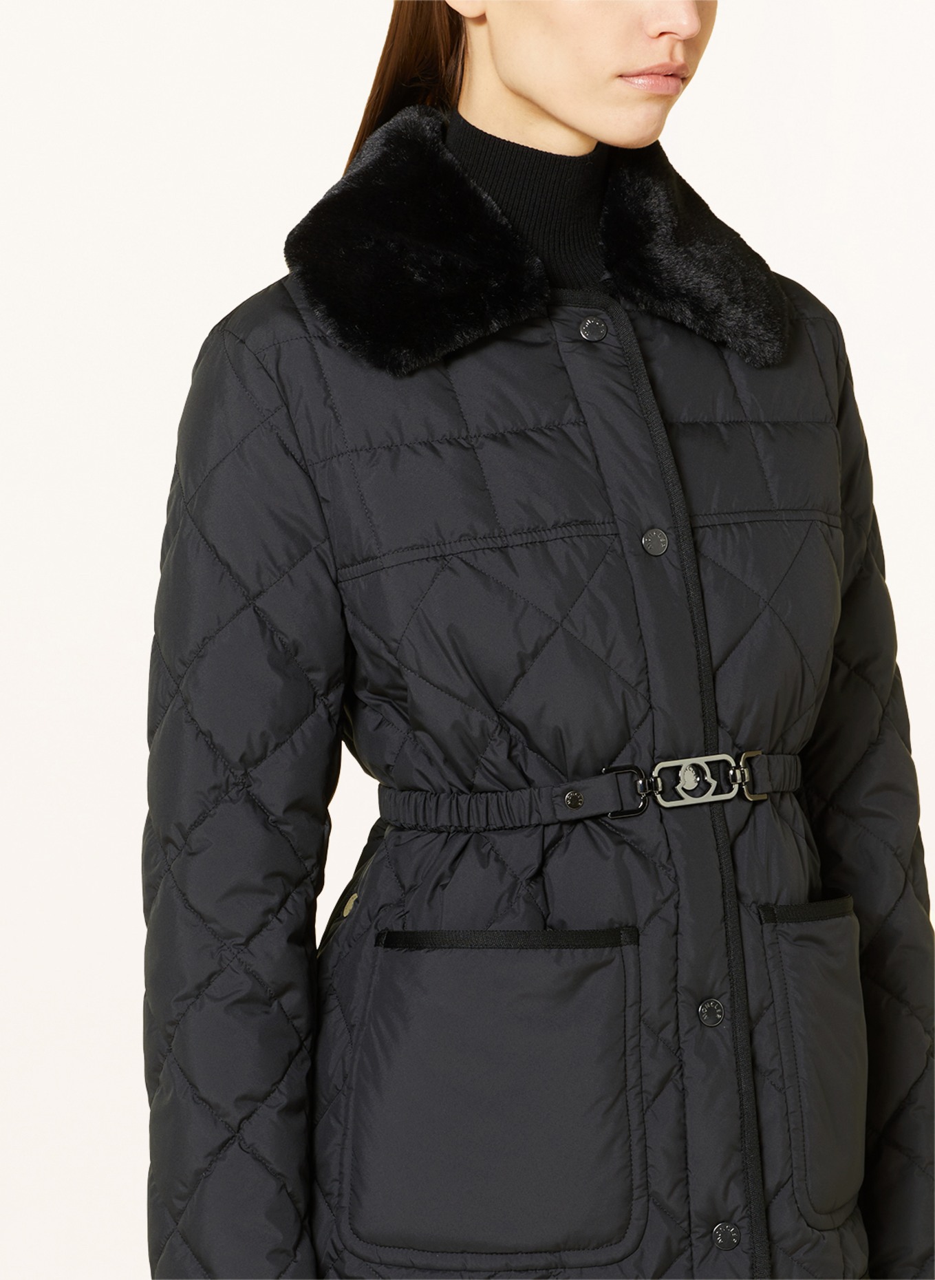 MONCLER Down jacket CYGNE, Color: BLACK (Image 4)
