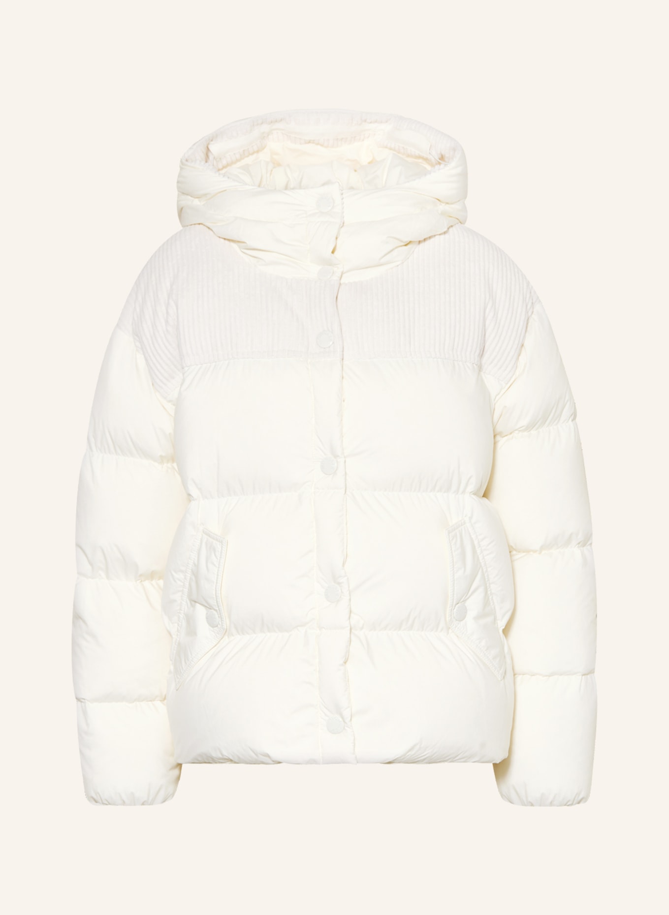 MONCLER Down jacket JASEUR in mixed materials, Color: ECRU (Image 1)