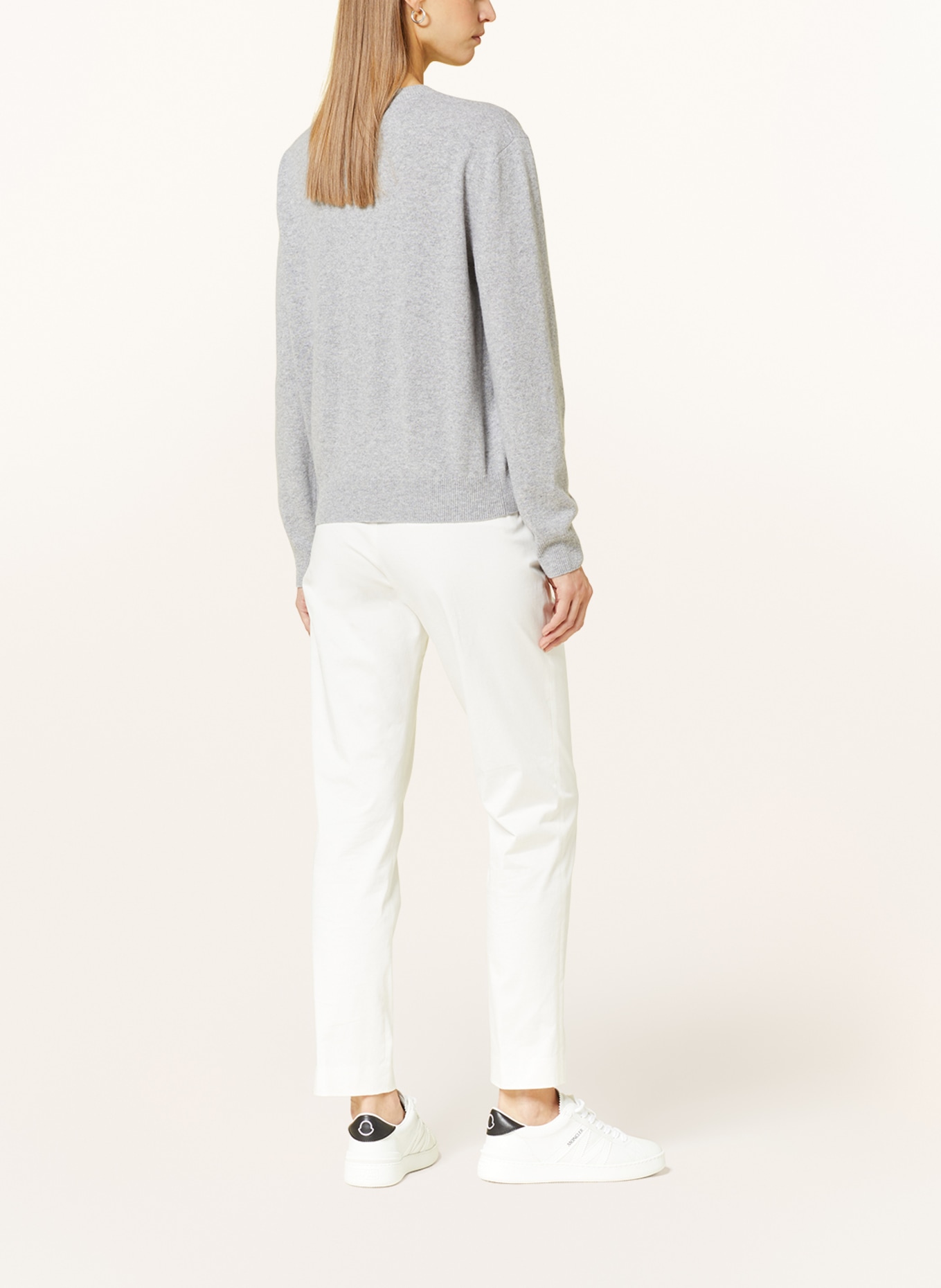 MONCLER Sweater with decorative gems, Color: GRAY (Image 3)