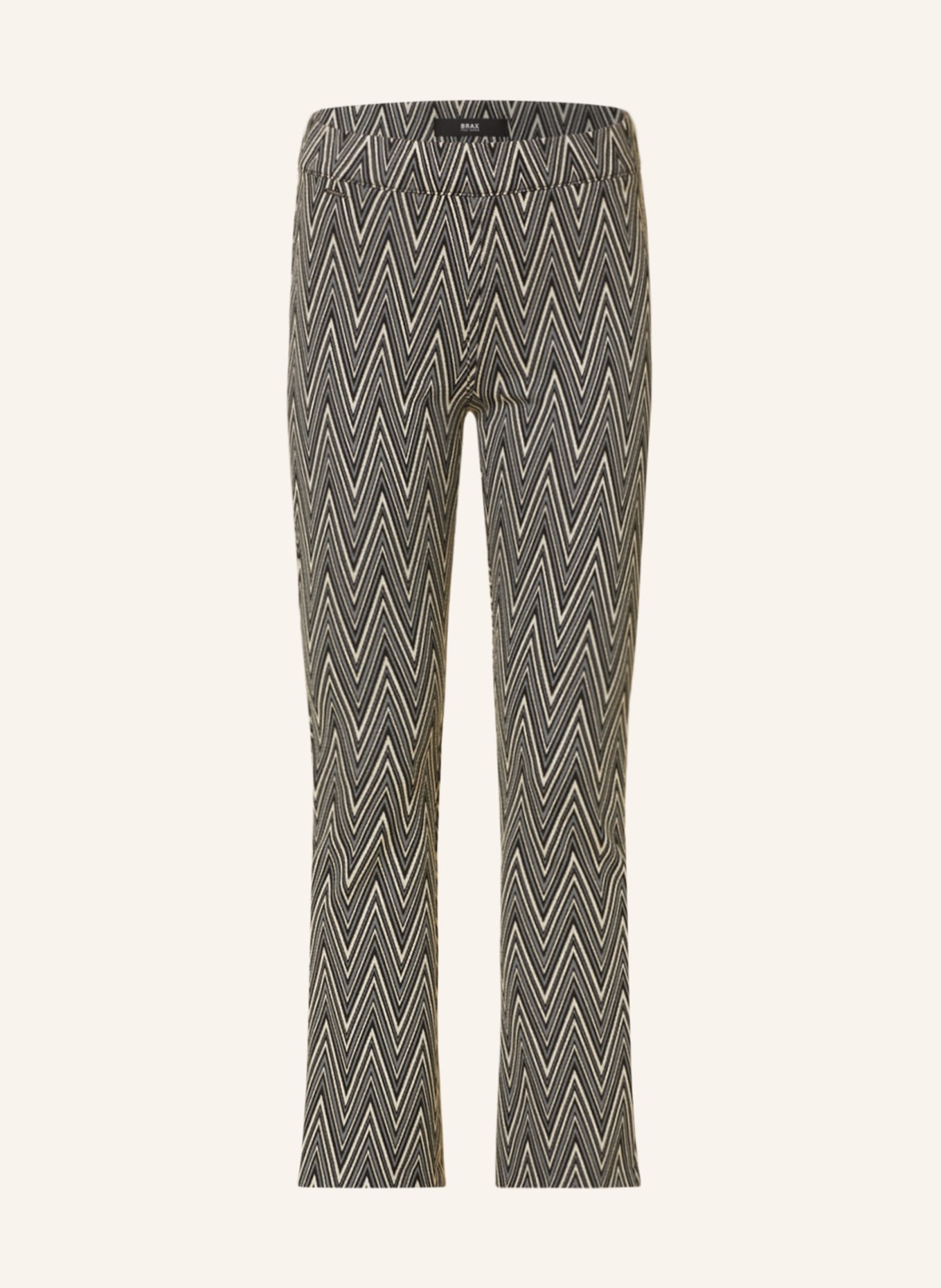 BRAX Jersey trousers MALOU S, Color: BLACK/ WHITE/ GRAY (Image 1)