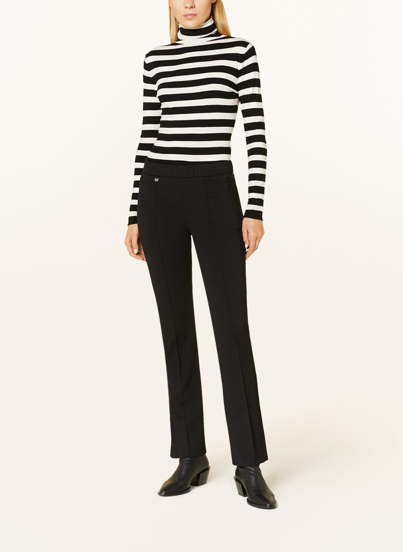 BRAX Jersey trousers MALOU, Color: BLACK (Image 2)