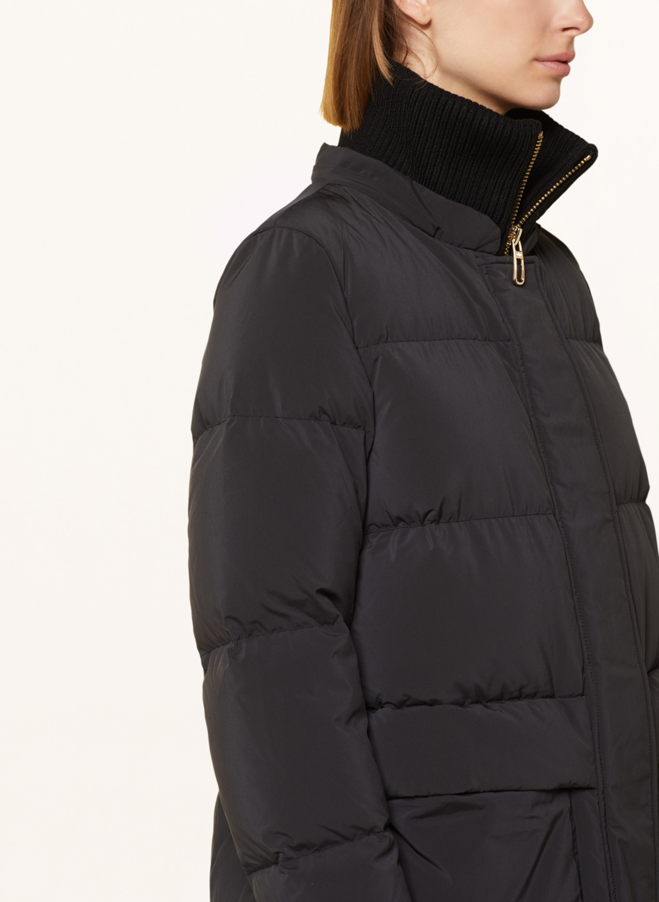 DUNO Péřový kabát FULLY s odnímatelnou kapucí, Barva: ČERNÁ (Obrázek 6)