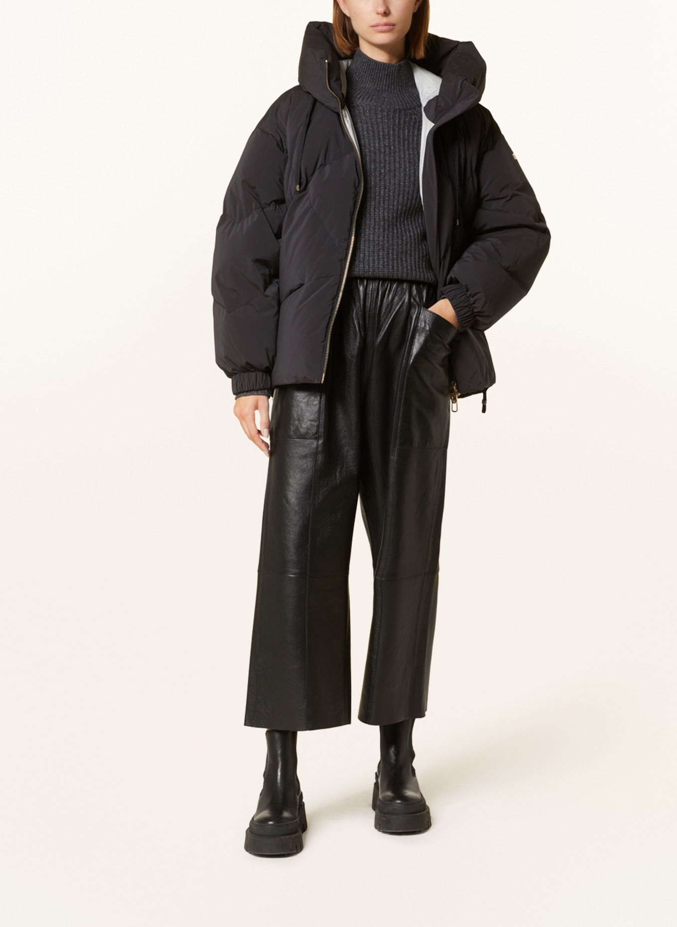 DUNO Down jacket PEGGIE, Color: BLACK (Image 2)