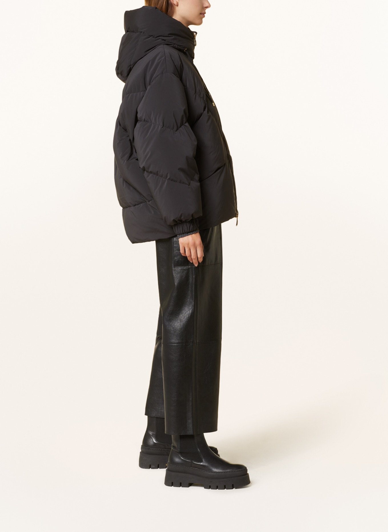 DUNO Down jacket PEGGIE, Color: BLACK (Image 4)