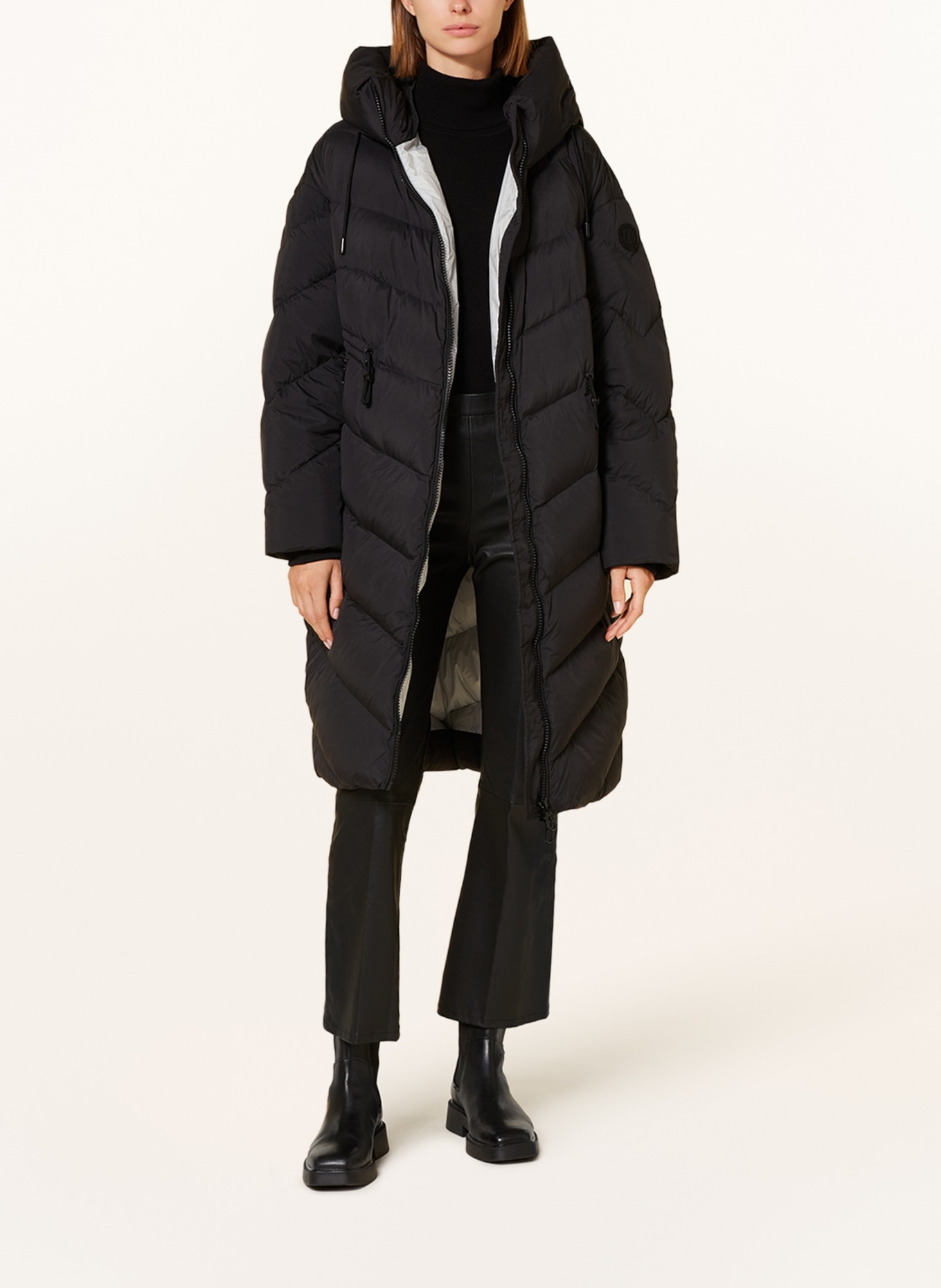 DUNO Down coat OPAL, Color: BLACK (Image 2)