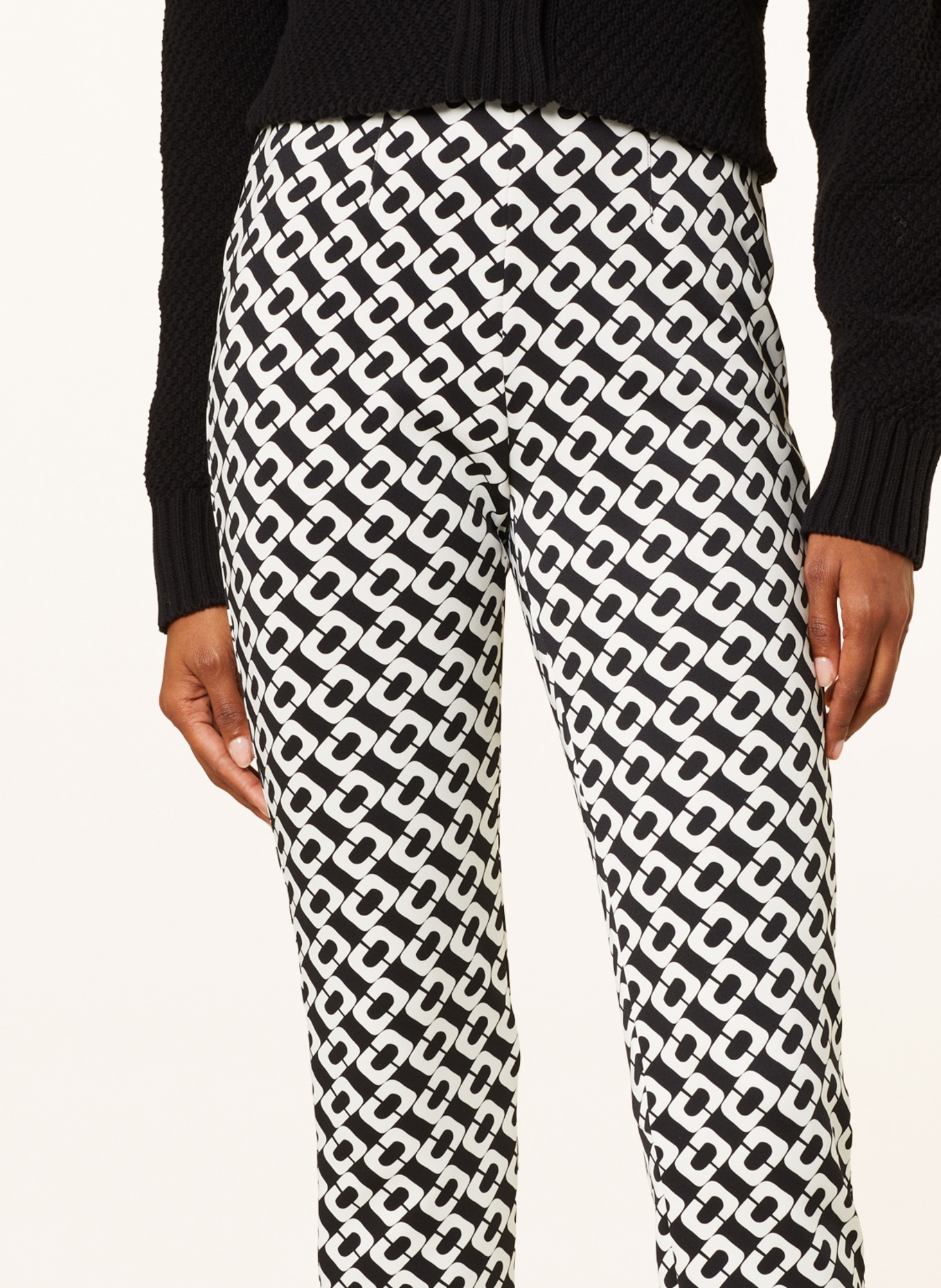 SEDUCTIVE Trousers SABRINA, Color: WHITE/ BLACK (Image 5)