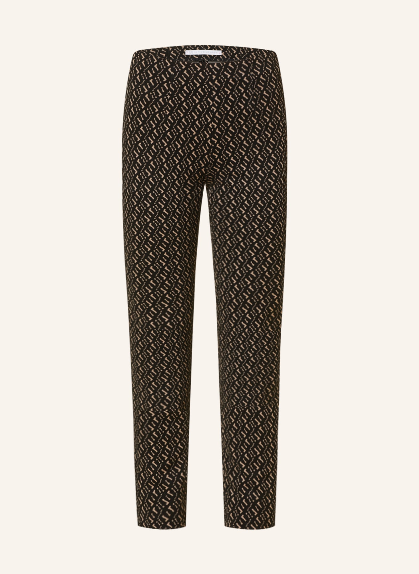 RAFFAELLO ROSSI Trousers PENNY, Color: DARK BROWN/ BEIGE (Image 1)