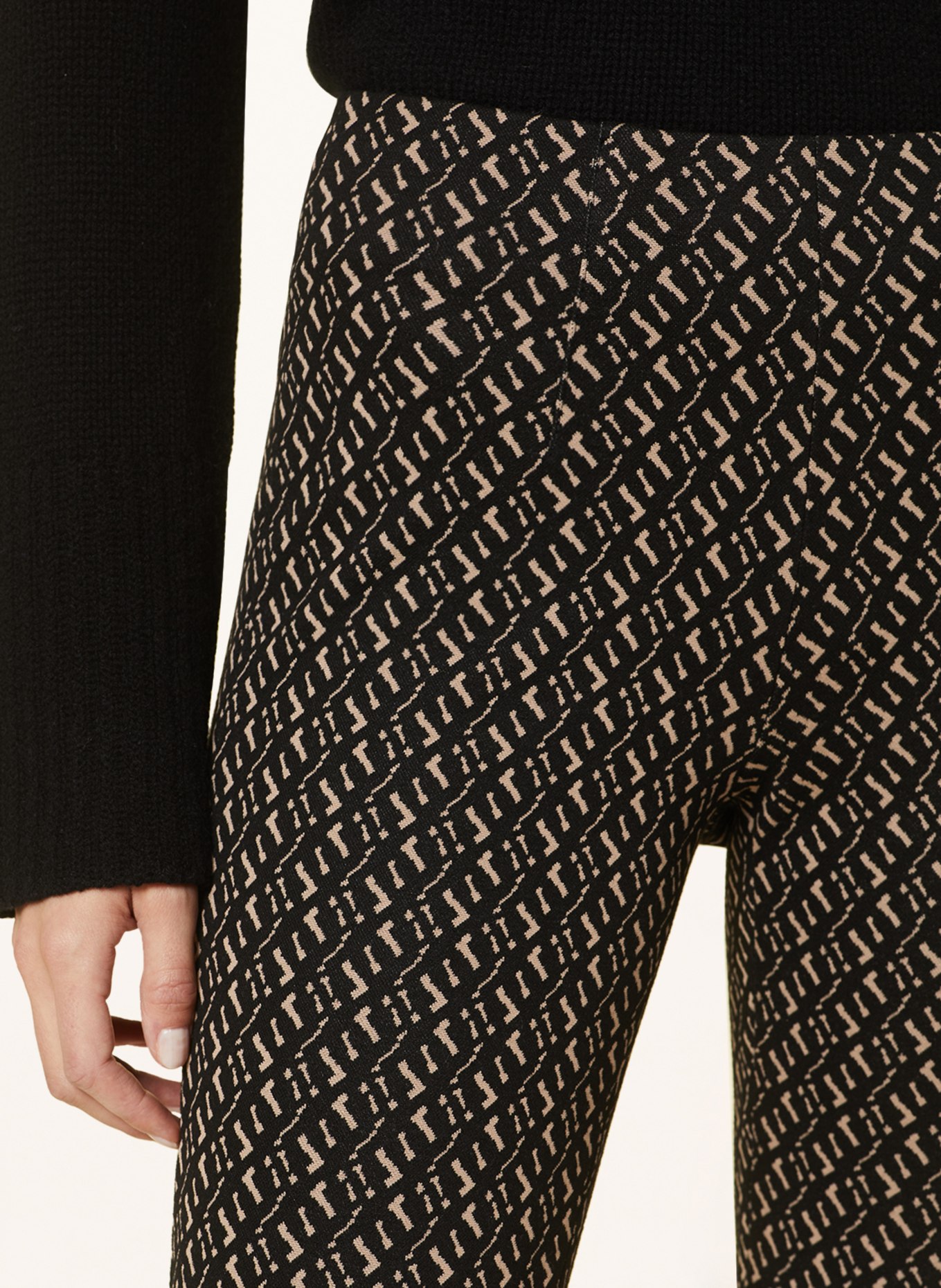 RAFFAELLO ROSSI Trousers PENNY, Color: DARK BROWN/ BEIGE (Image 5)