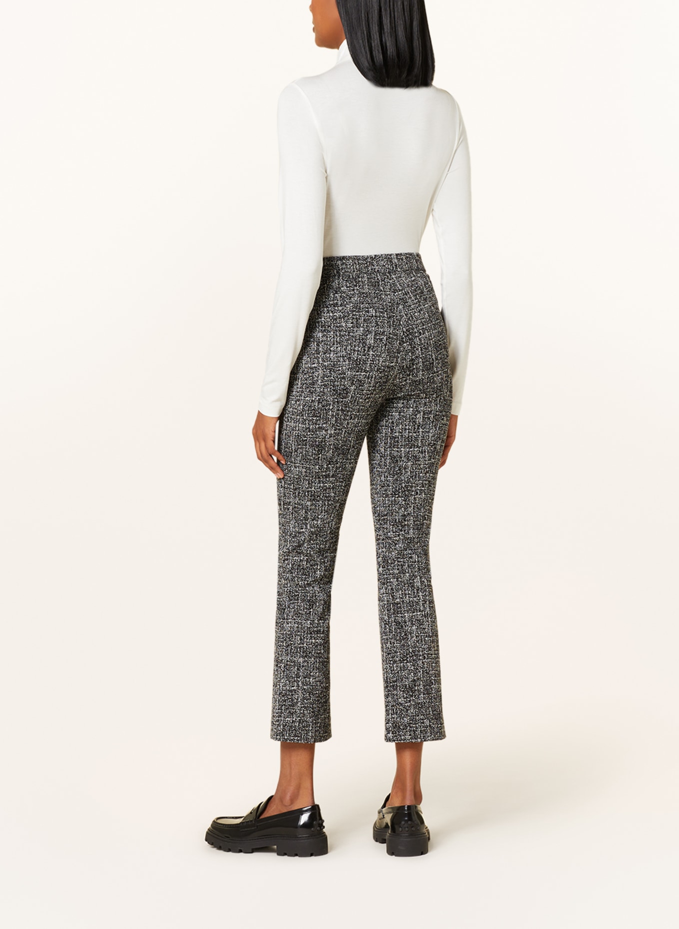 RAFFAELLO ROSSI Jersey pants MACY, Color: BLACK/ WHITE (Image 3)
