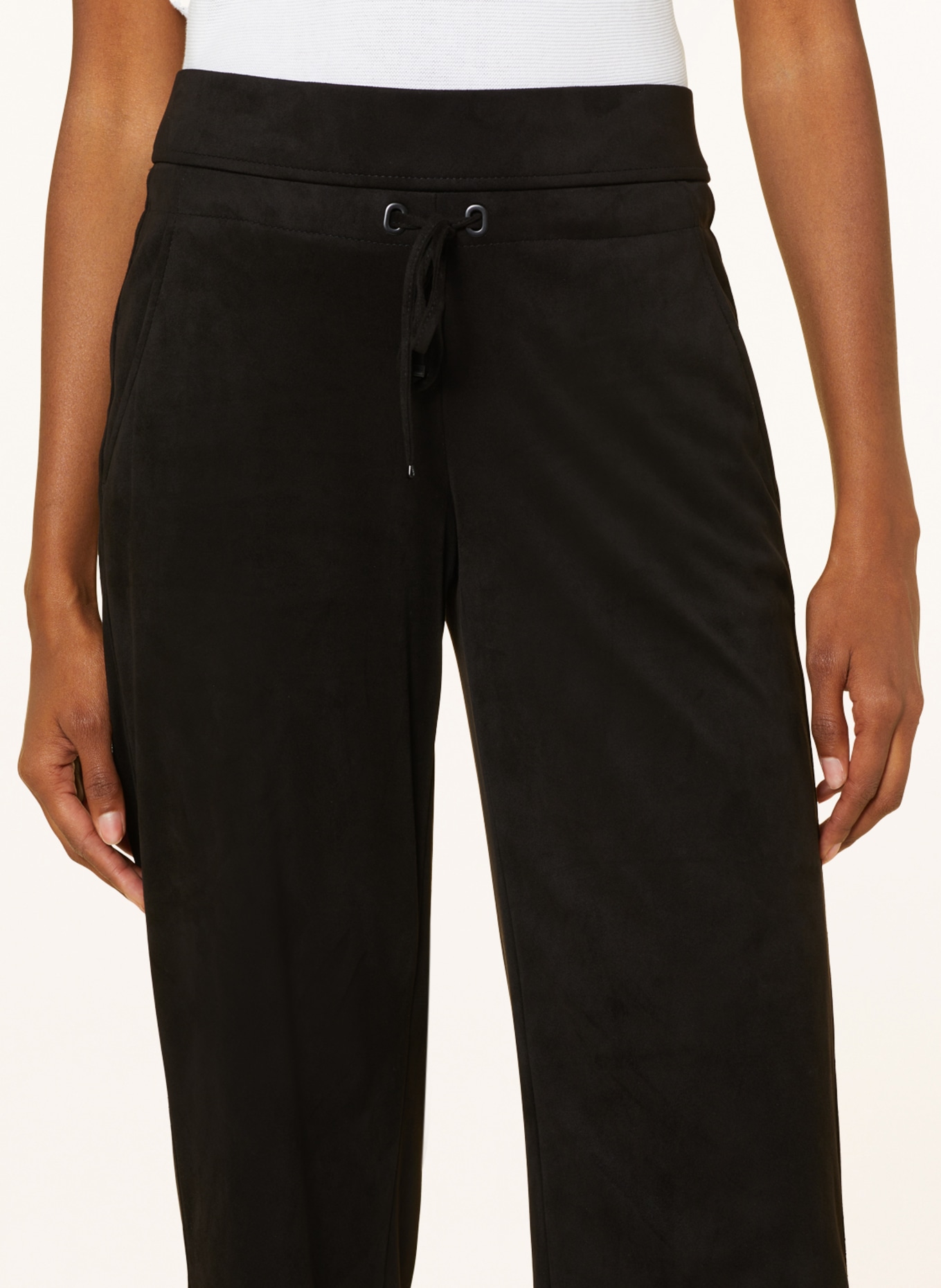 RAFFAELLO ROSSI Trousers CANDICE in leather look, Color: BLACK (Image 5)