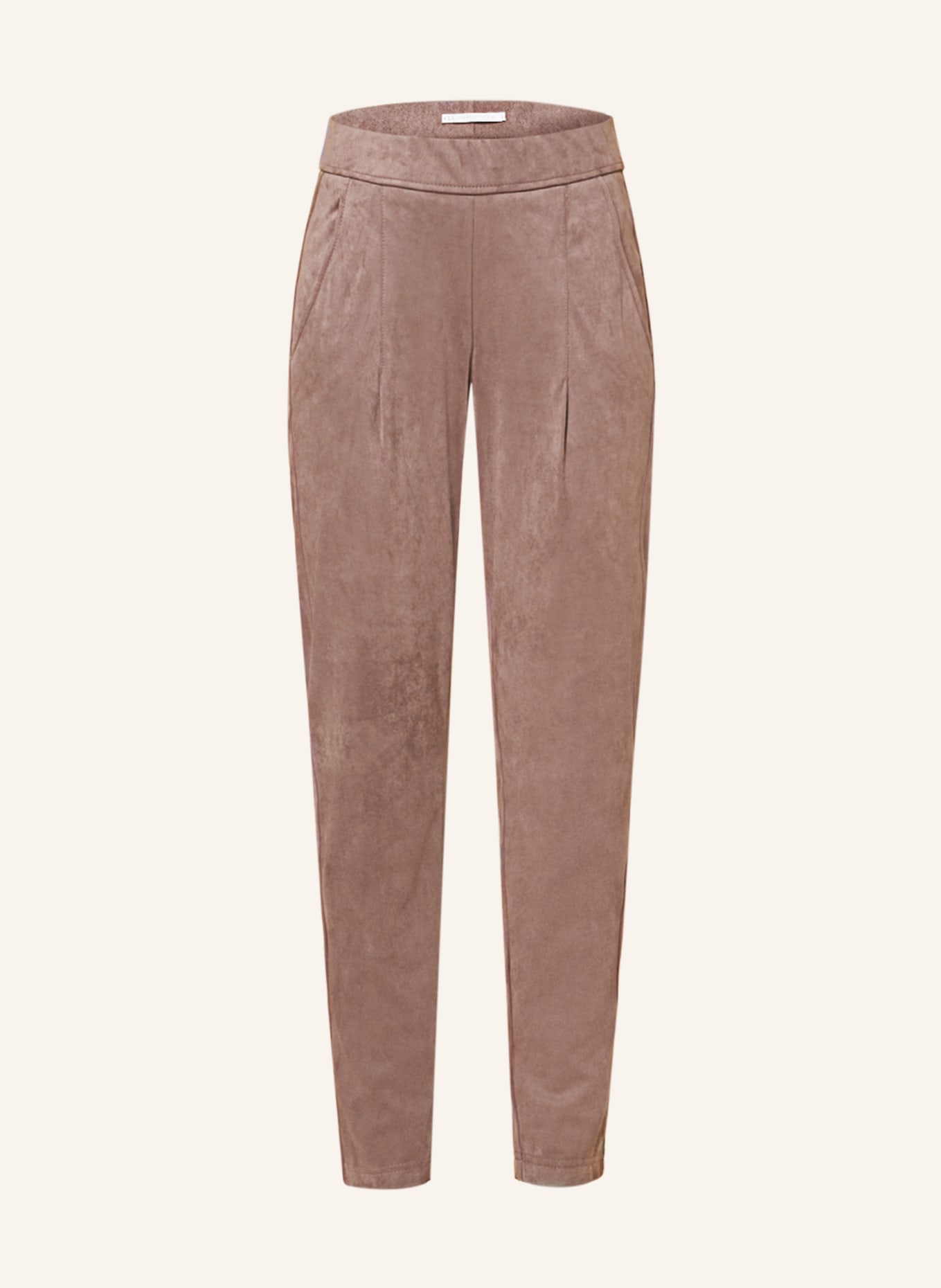 RAFFAELLO ROSSI Trousers CANDICE in leather look, Color: TAUPE (Image 1)