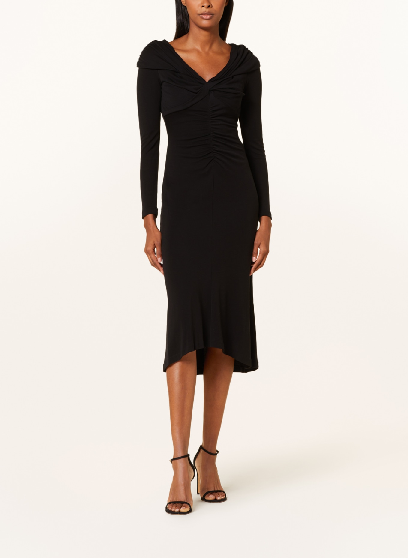 DIANE VON FURSTENBERG Jersey dress SYLVIANA, Color: BLACK (Image 2)