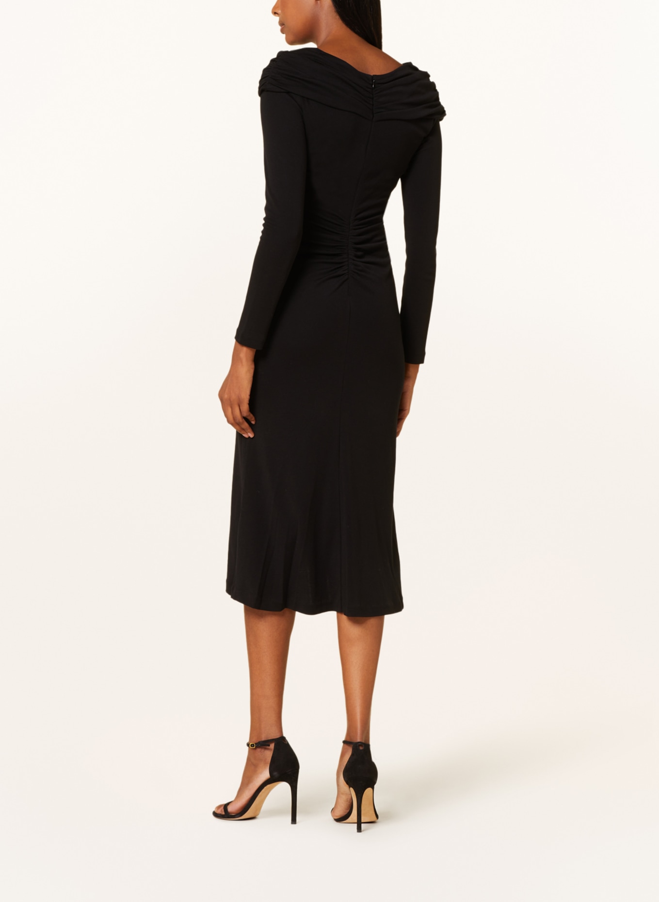 DIANE VON FURSTENBERG Jersey dress SYLVIANA, Color: BLACK (Image 3)