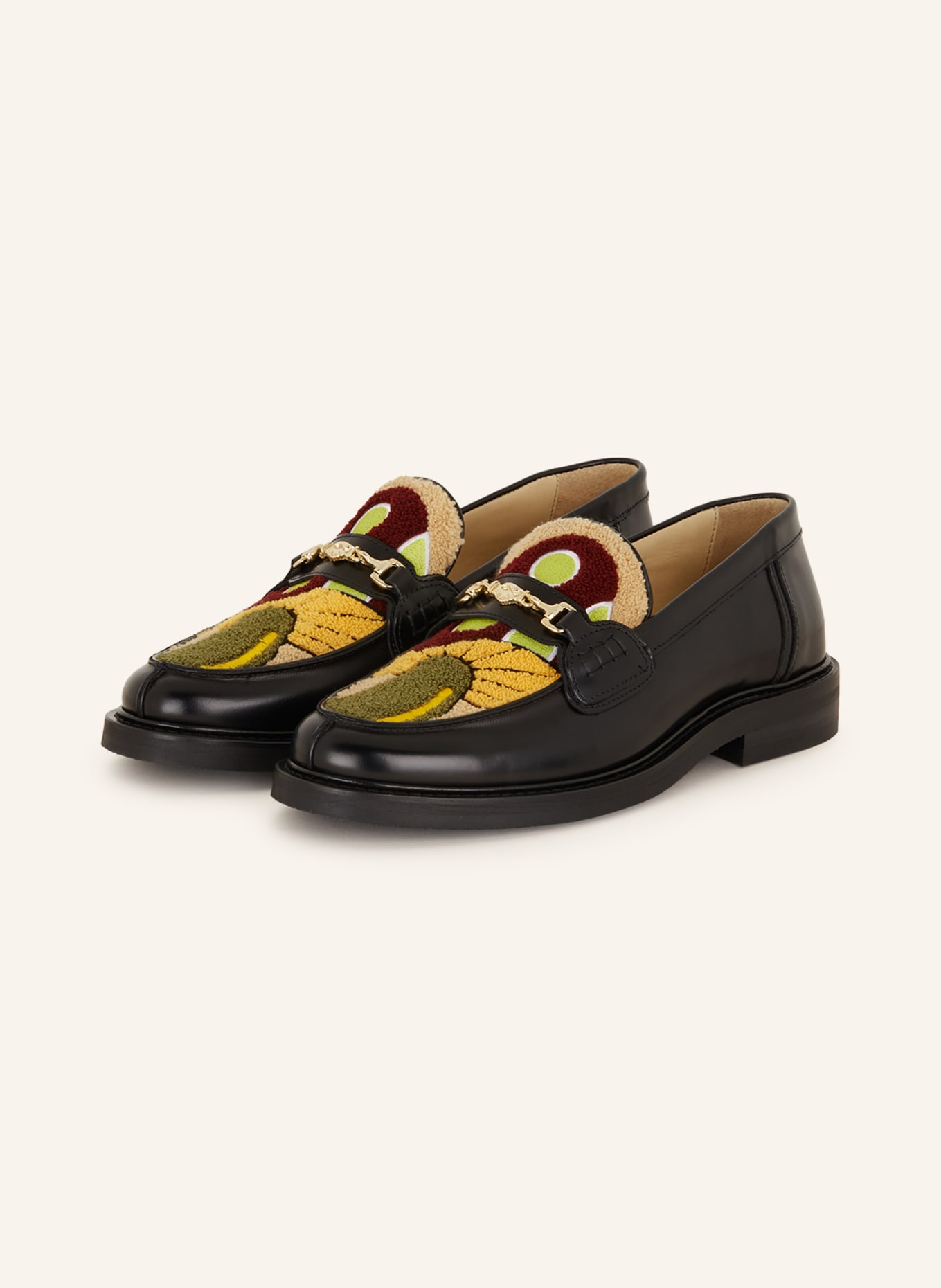 FILLING PIECES Loafers POLIDO, Color: BLACK/ DARK RED/ DARK YELLOW (Image 1)