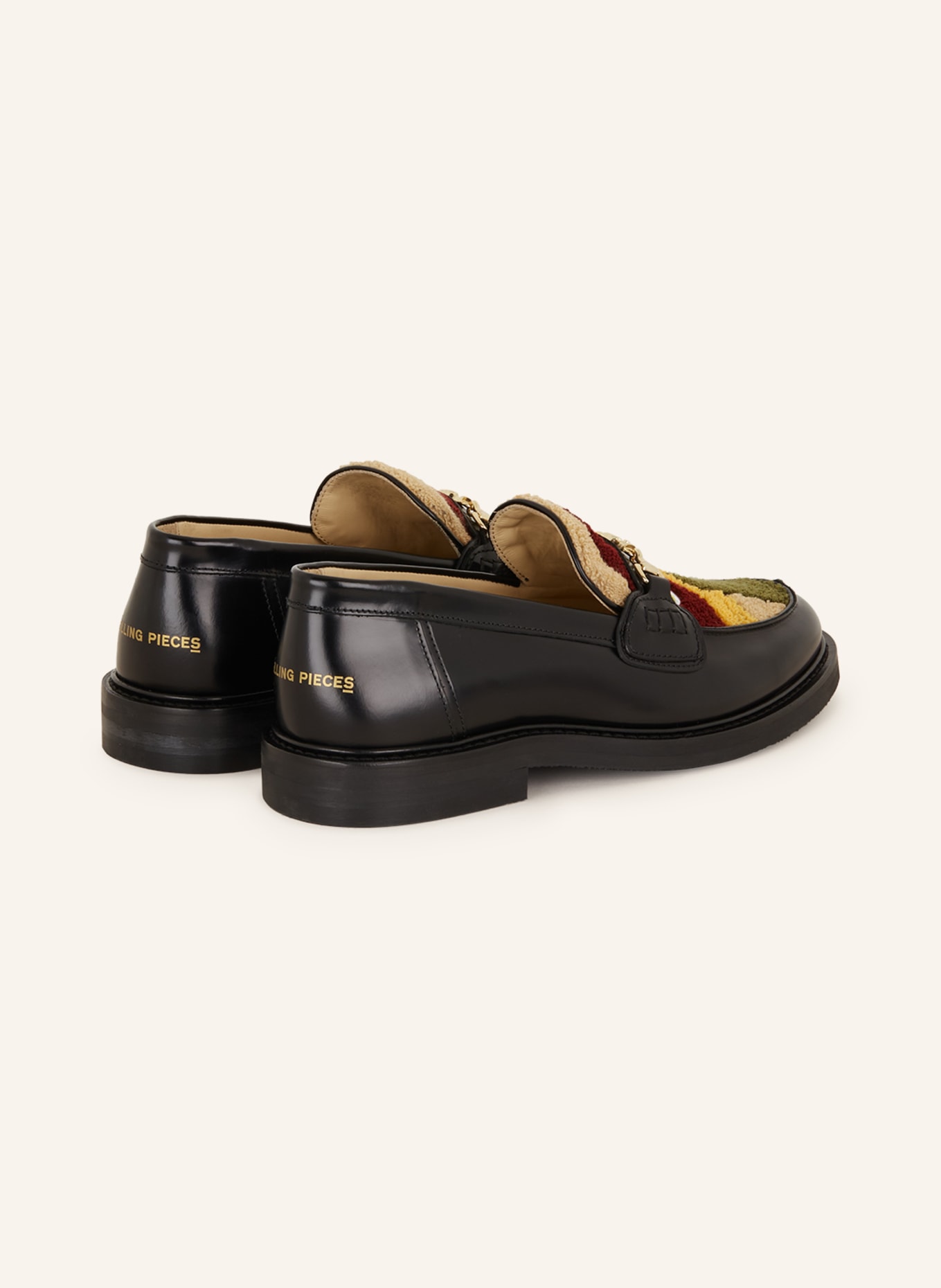 FILLING PIECES Loafers POLIDO, Color: BLACK/ DARK RED/ DARK YELLOW (Image 2)