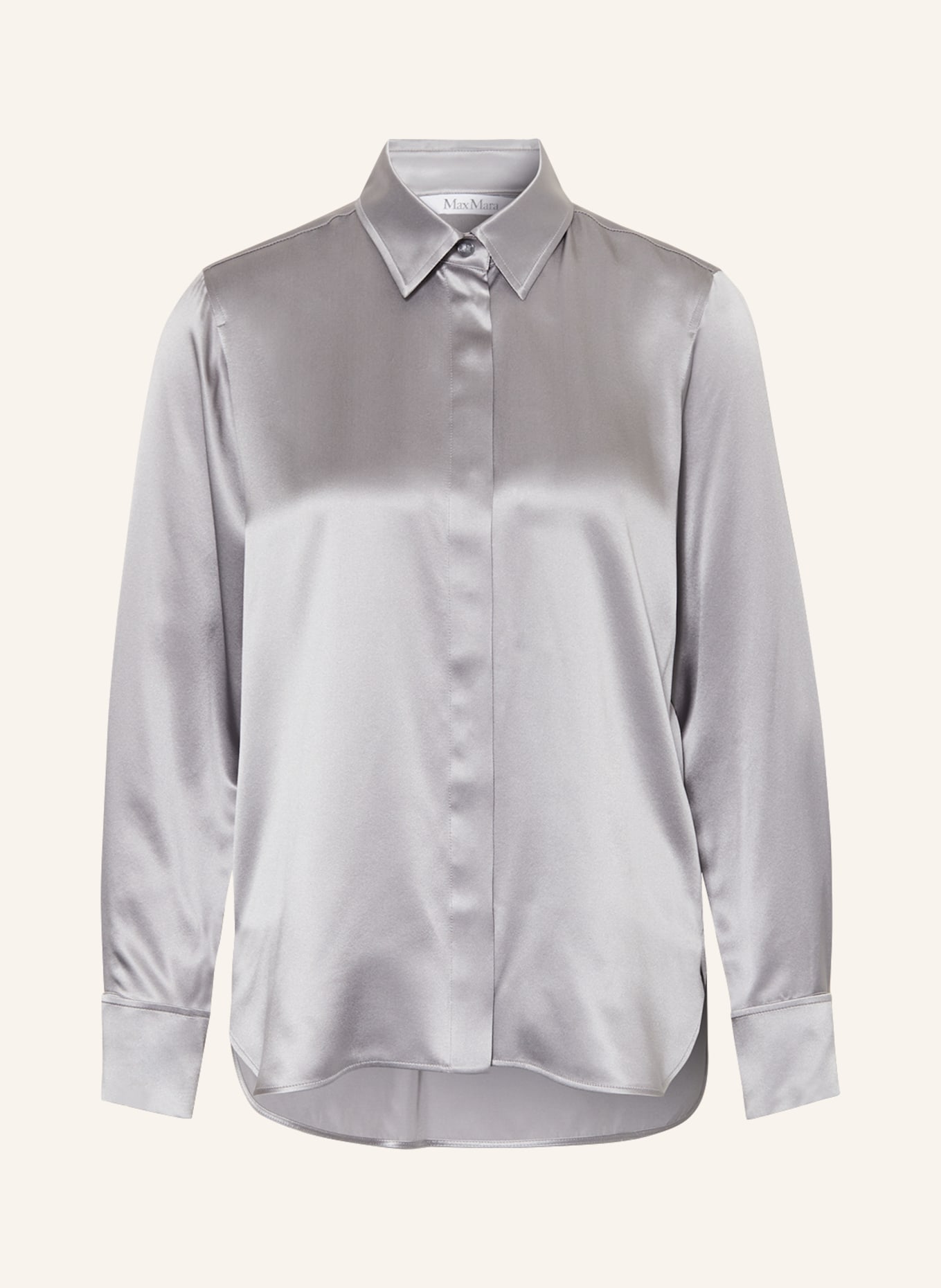 Max Mara Shirt blouse AIELLO made of silk, Color: GRAY (Image 1)
