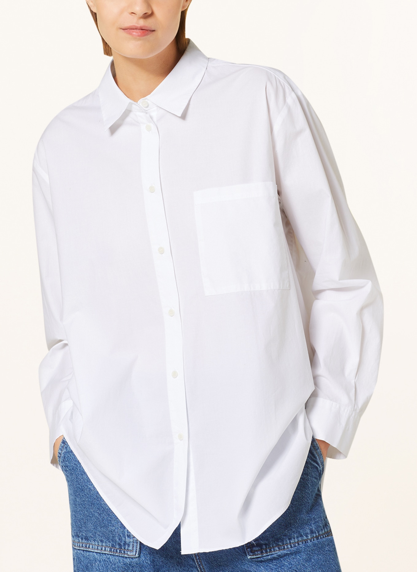ARMEDANGELS Oversized shirt blouse EALGAA, Color: WHITE (Image 4)