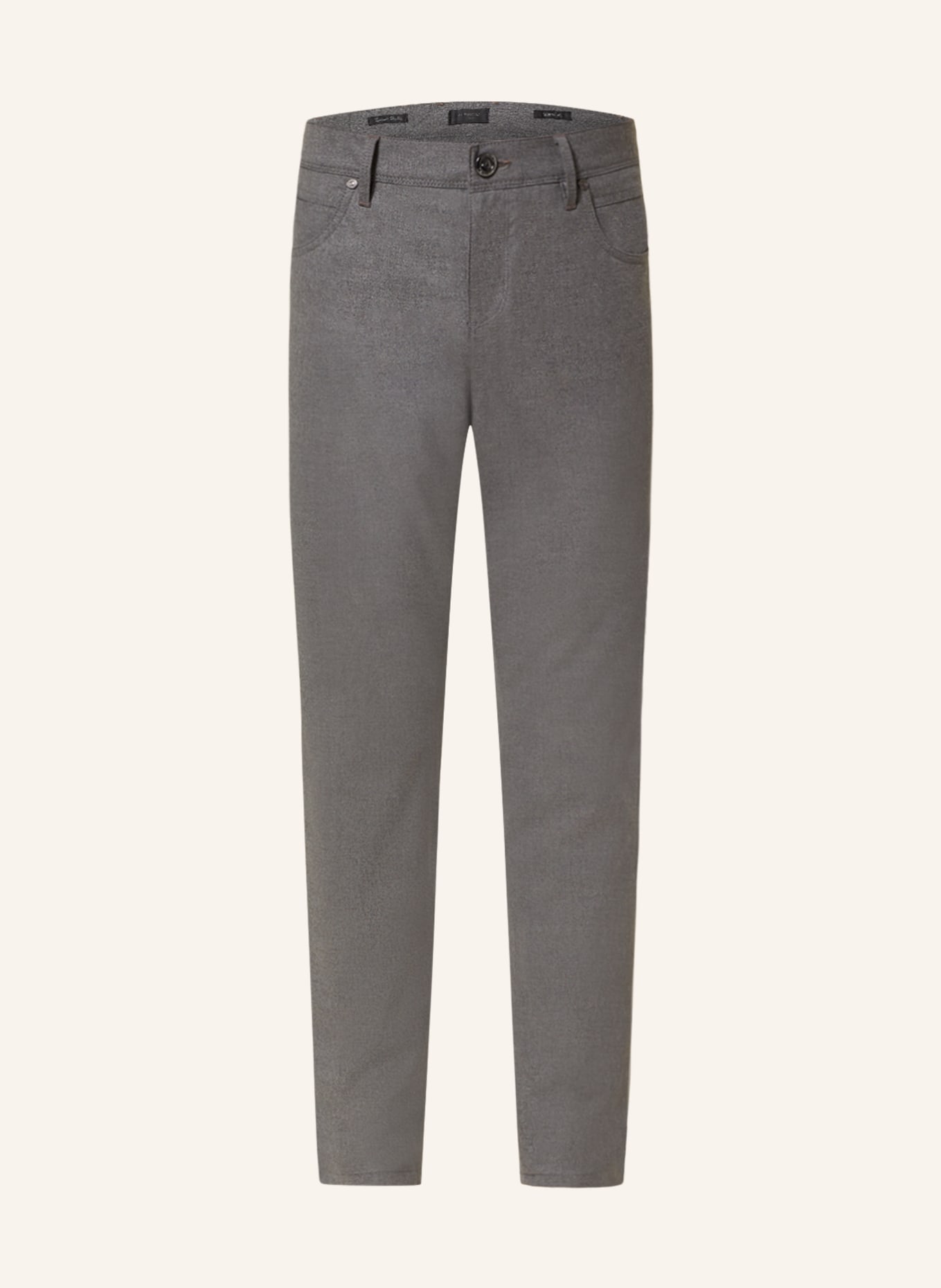 ALBERTO Flannel trousers ROBIN tapered fit, Color: GRAY (Image 1)