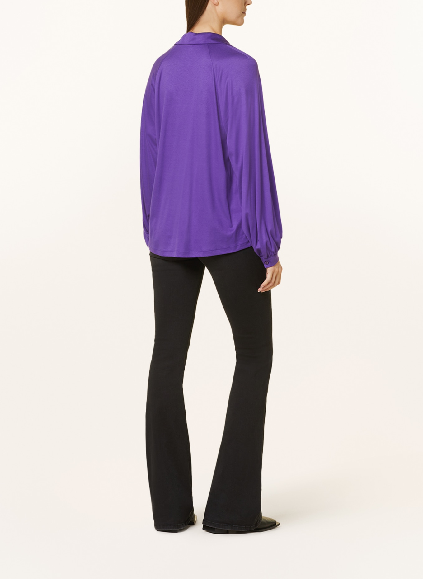 DESOTO Shirt blouse LUCY made of jersey, Color: PURPLE (Image 3)